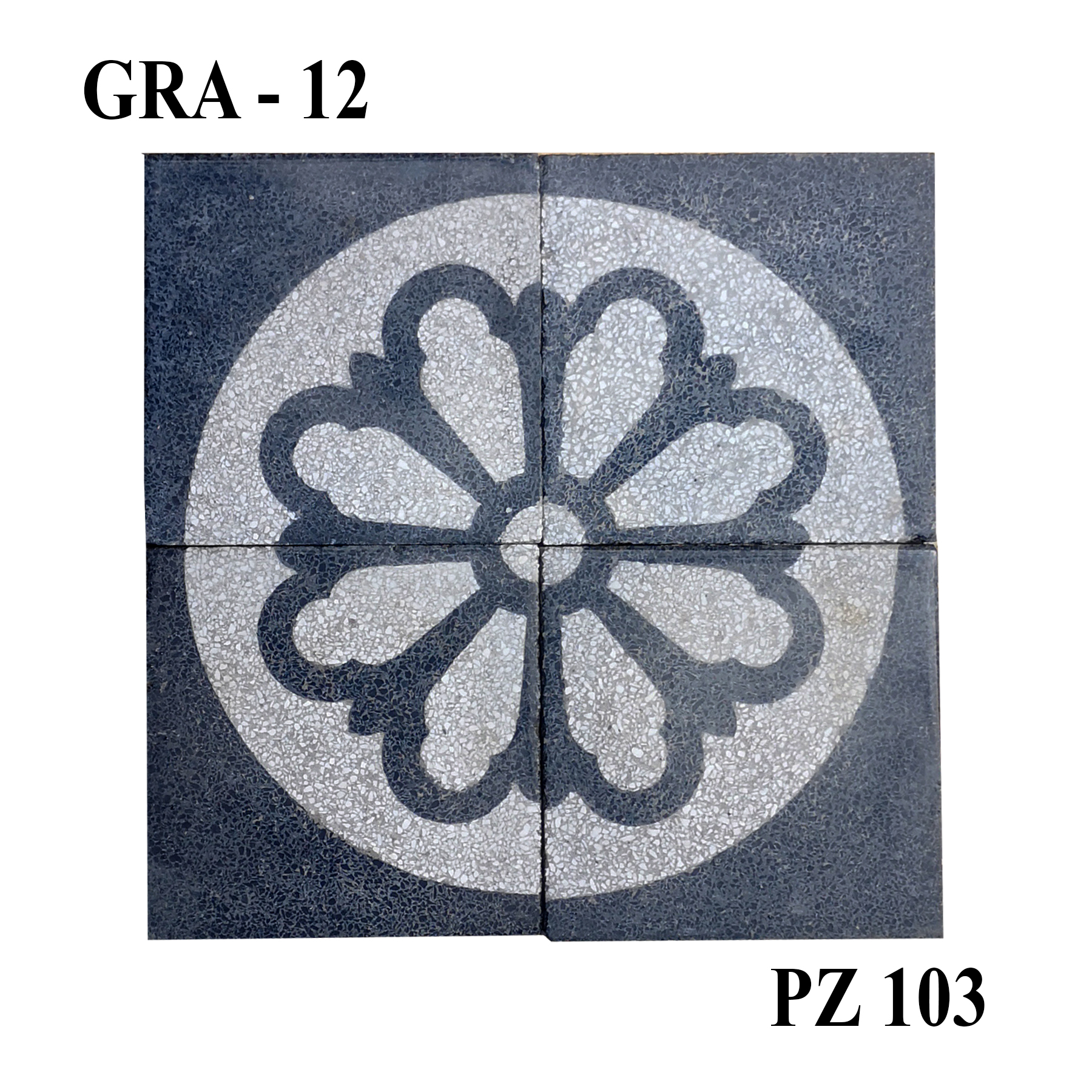 Antica pavimentazione in graniglia. cm20x20 - Cementine e Graniglie - Pavimentazioni Antiche - Prodotti - Antichità Fiorillo