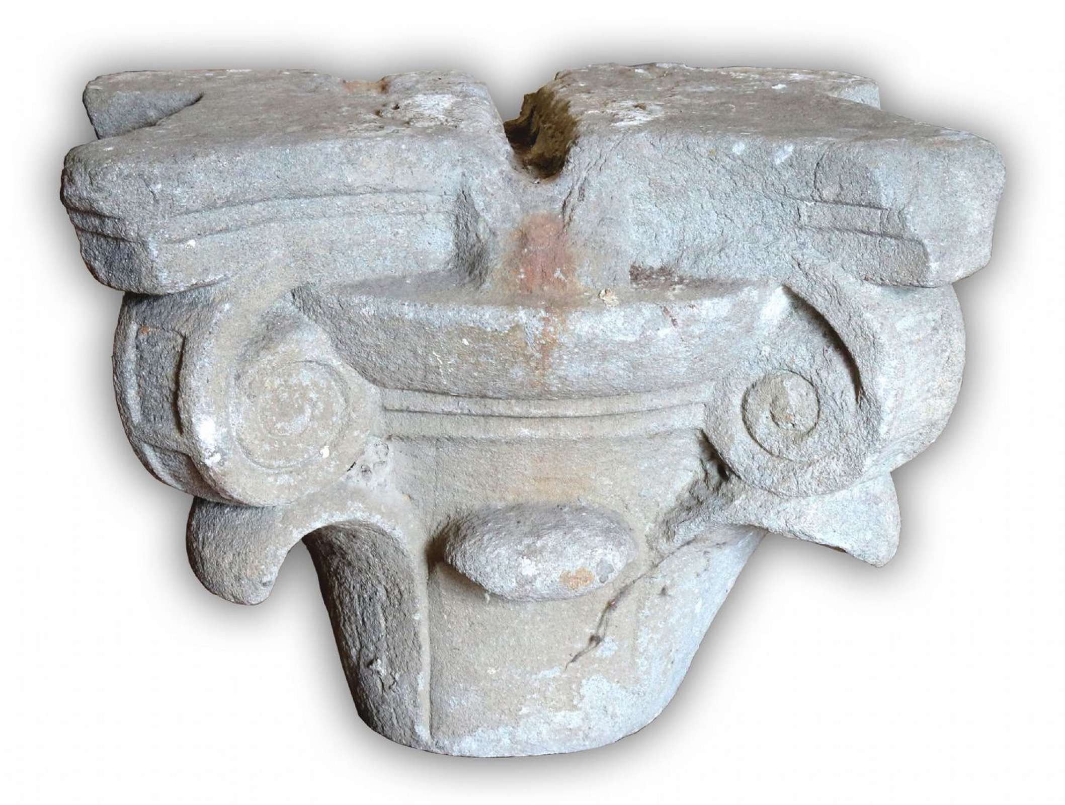 Antico capitello in pietra. Epoca 1400. - Capitelli basi per colonne - Architettura - Prodotti - Antichità Fiorillo