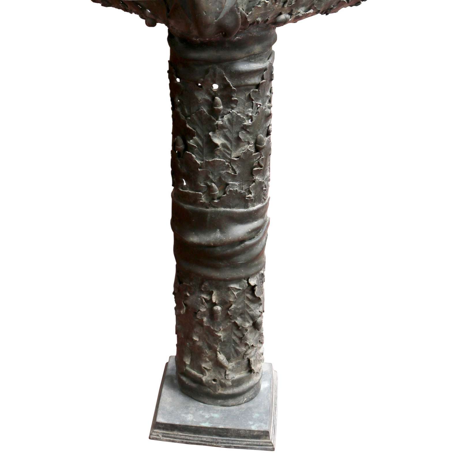 Antiche colonne angolari in bronzo. Epoca Liberty. - 1