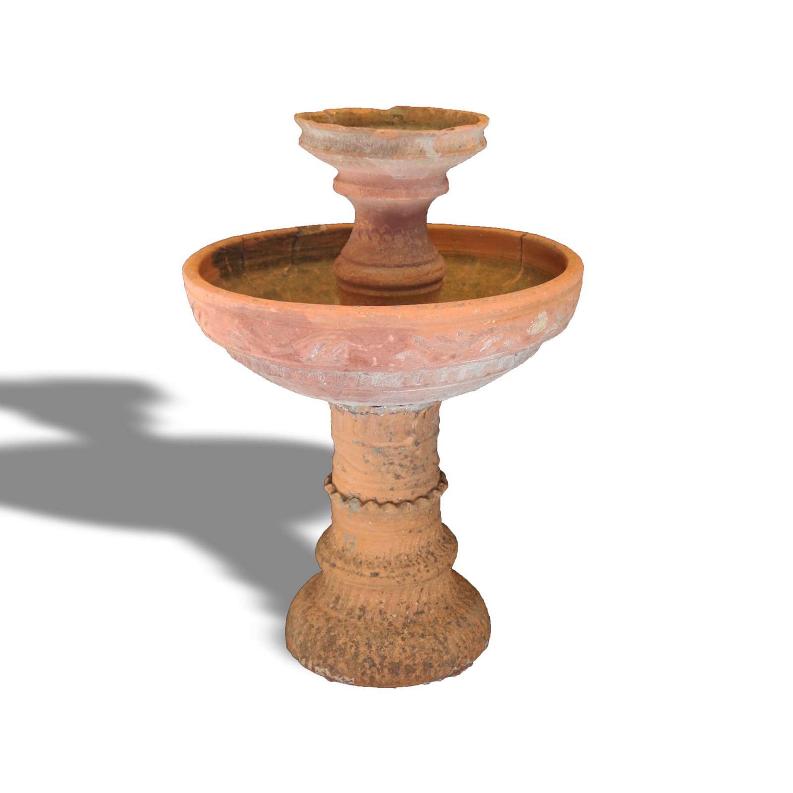 Antica fontanella in terracotta. Epoca 1800. - Fontane Antiche - Arredo Giardino - Prodotti - Antichità Fiorillo