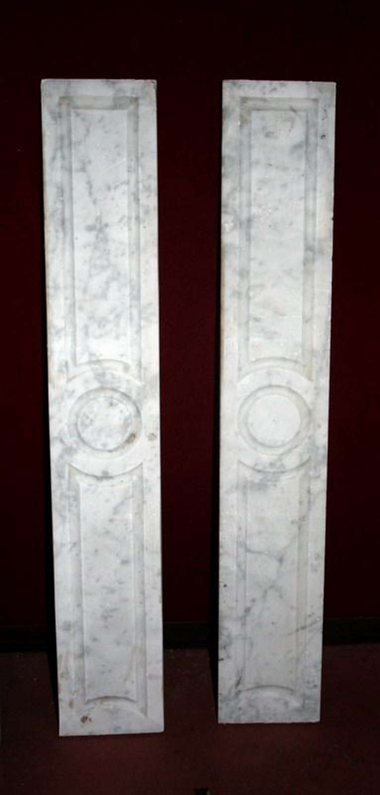 Coppia di antichi pannelli in marmo - 1