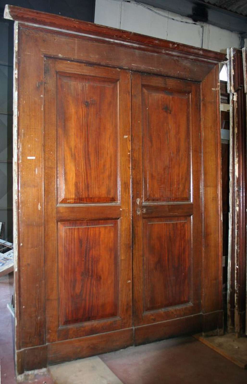Antica porta in legno. Epoca 1800. - 1