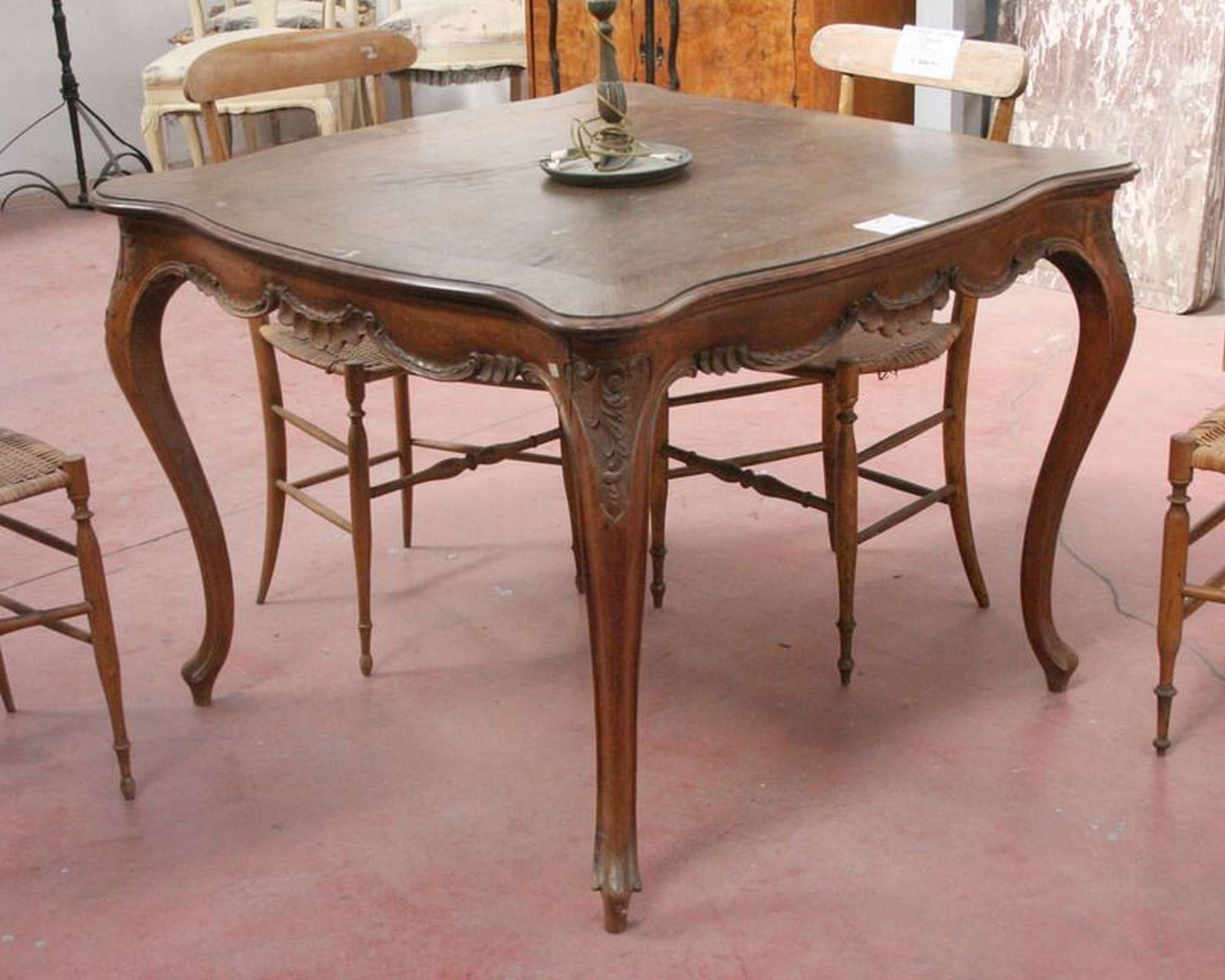 Antico tavolo in legno. Epoca inizi 1900. - 1