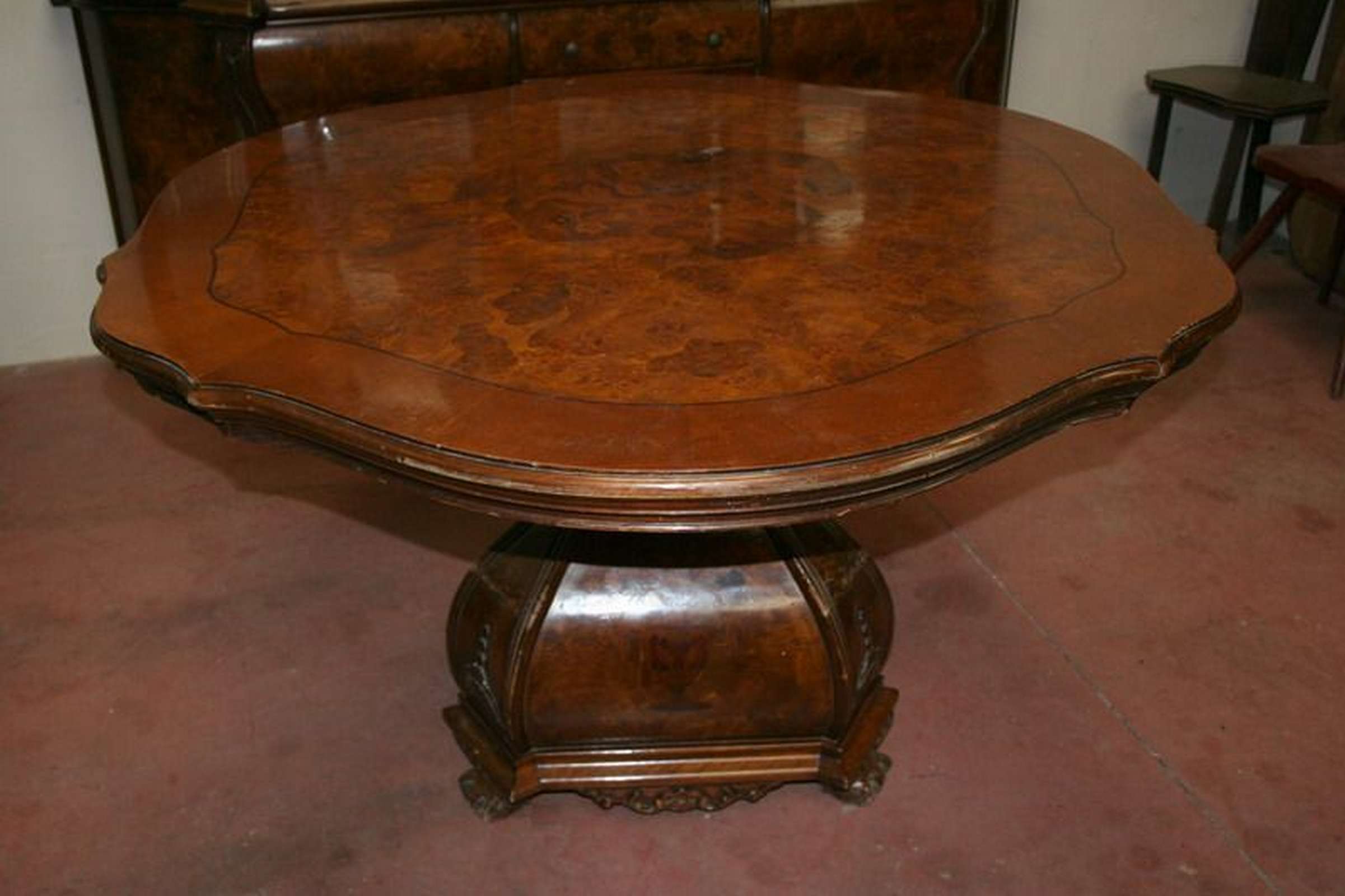 Antico tavolo in legno. Epoca fine 1800. - 1