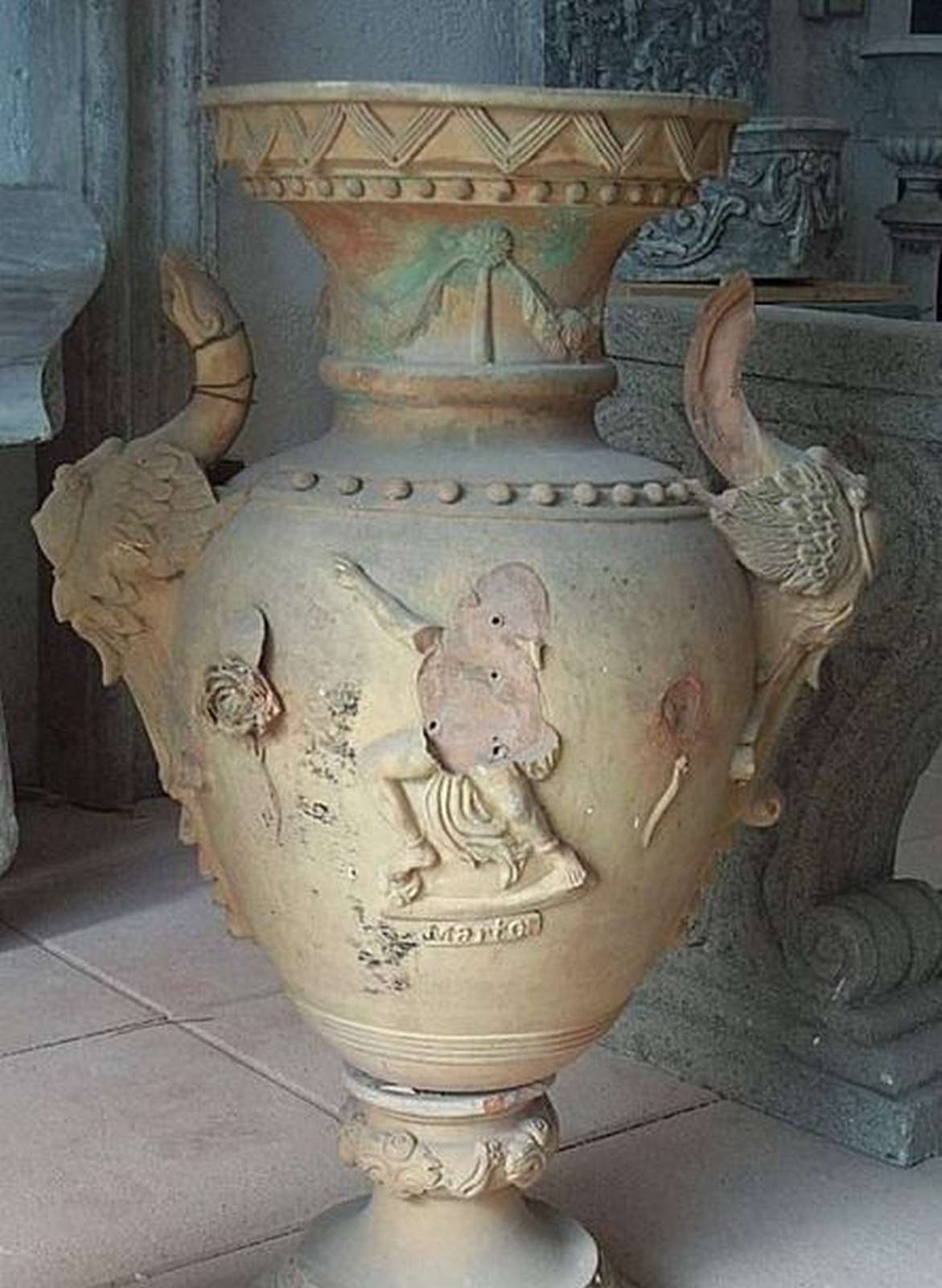 Antico vaso in cotto. Epoca 1800. - 1