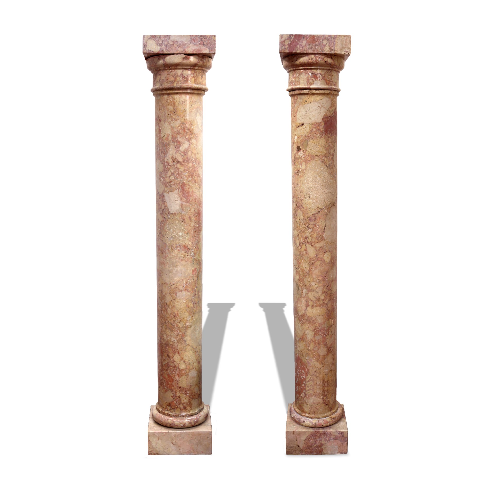 Coppia di antiche colonne in marmo. Epoca 1800. - 1