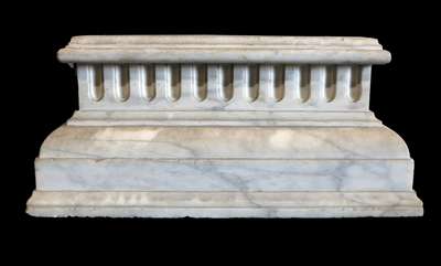 Coppia di basi antiche in marmo. Epoca 1800. 