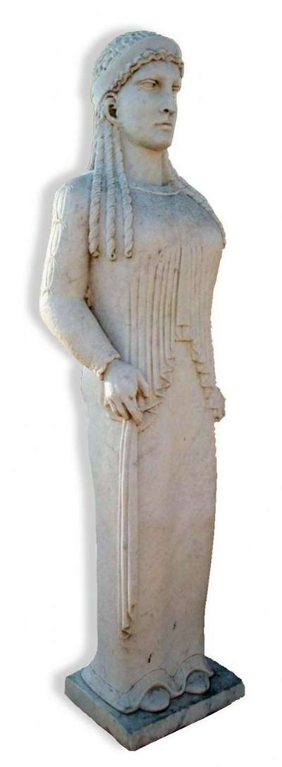 Antica statua in marmo. Epoca 1800. 