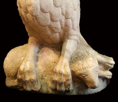 Statua medievale in pietra. Epoca XII / XIII sec. 