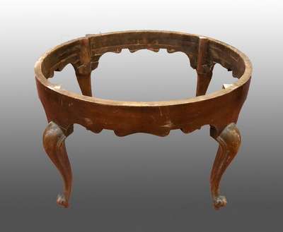 Antica base da tavolo in legno. Epoca primi 1900. 