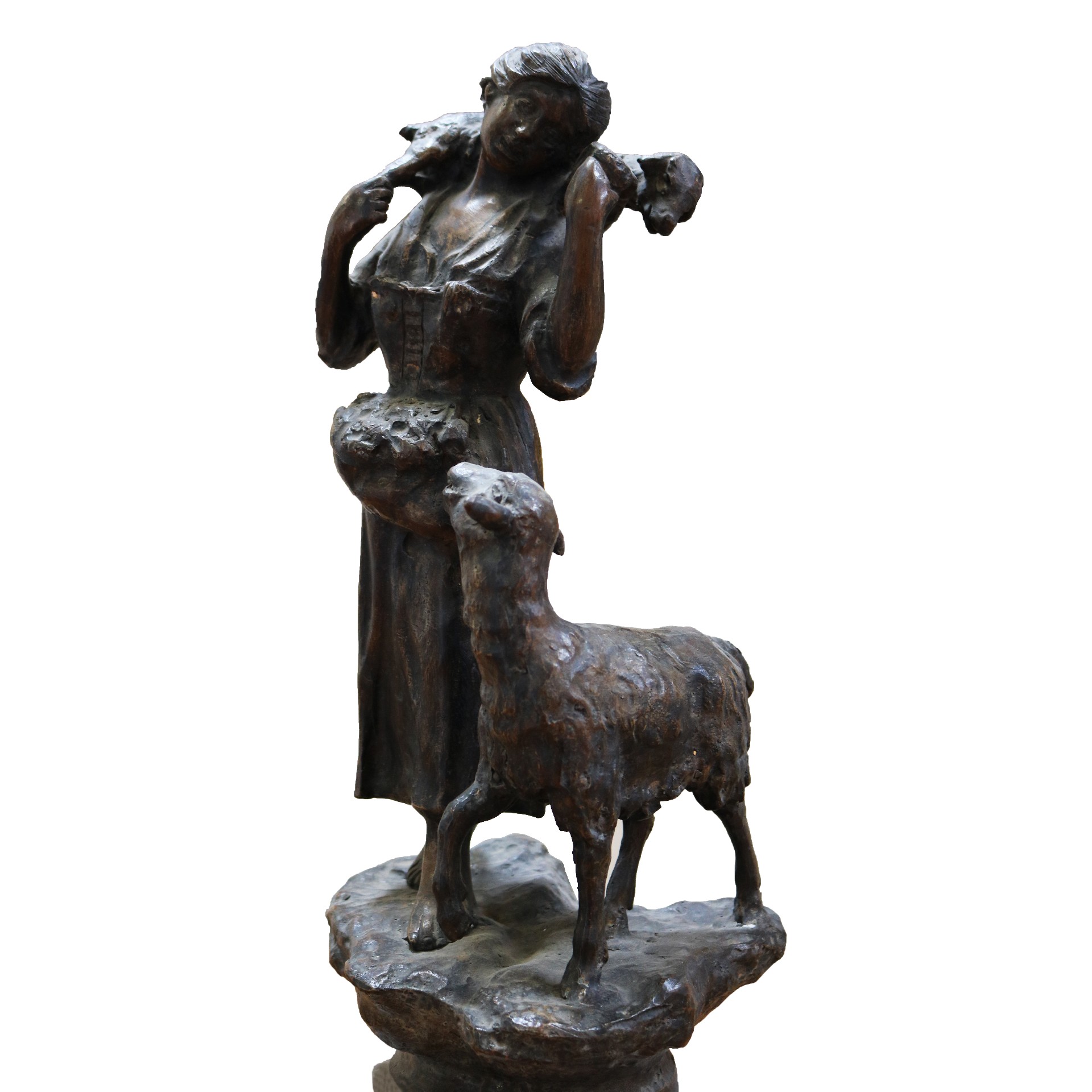 Antica scultura in bronzo. Epoca inizi 1900. - 1