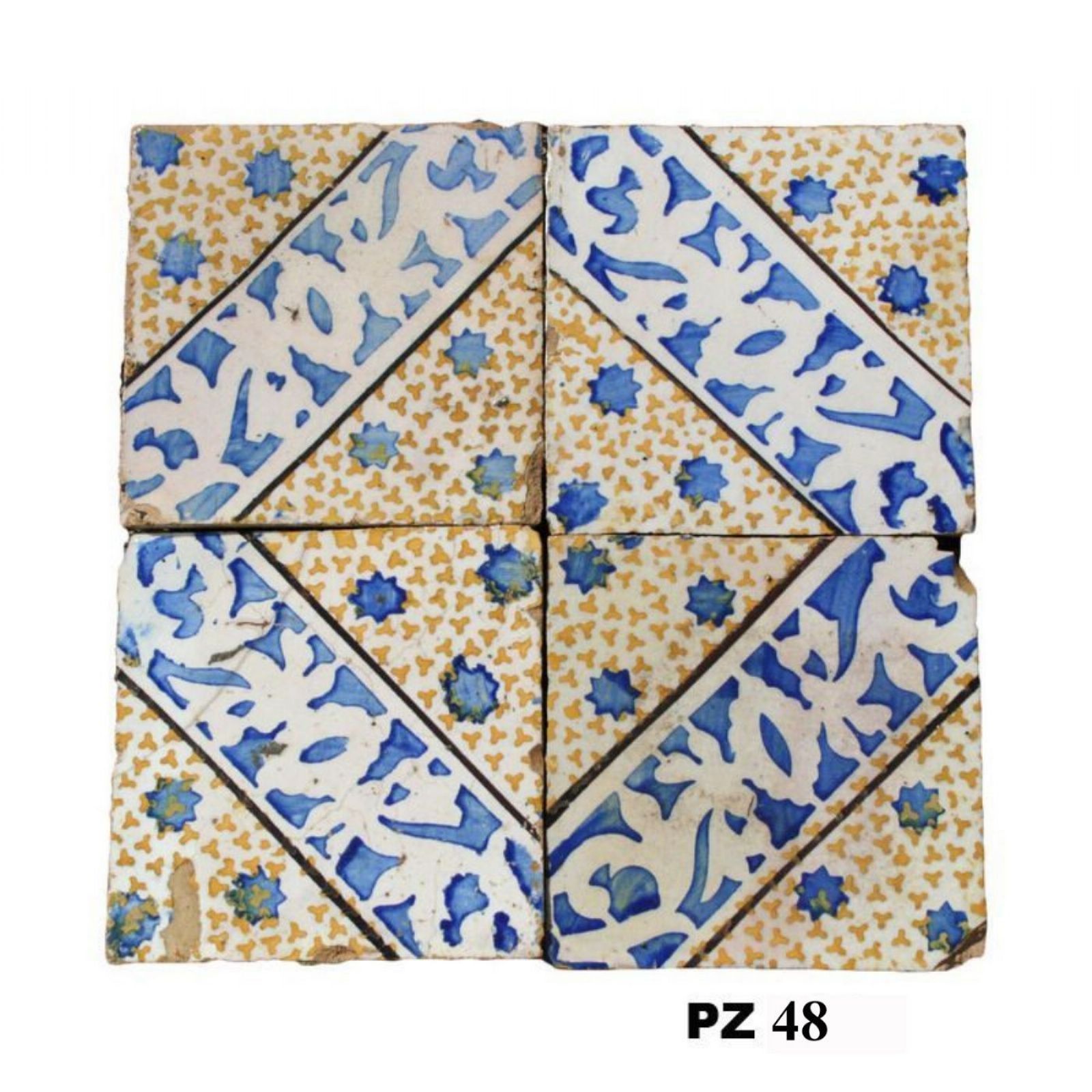 Antica pavimentazione in maiolica - Maioliche Antiche - Pavimentazioni Antiche - Prodotti - Antichità Fiorillo