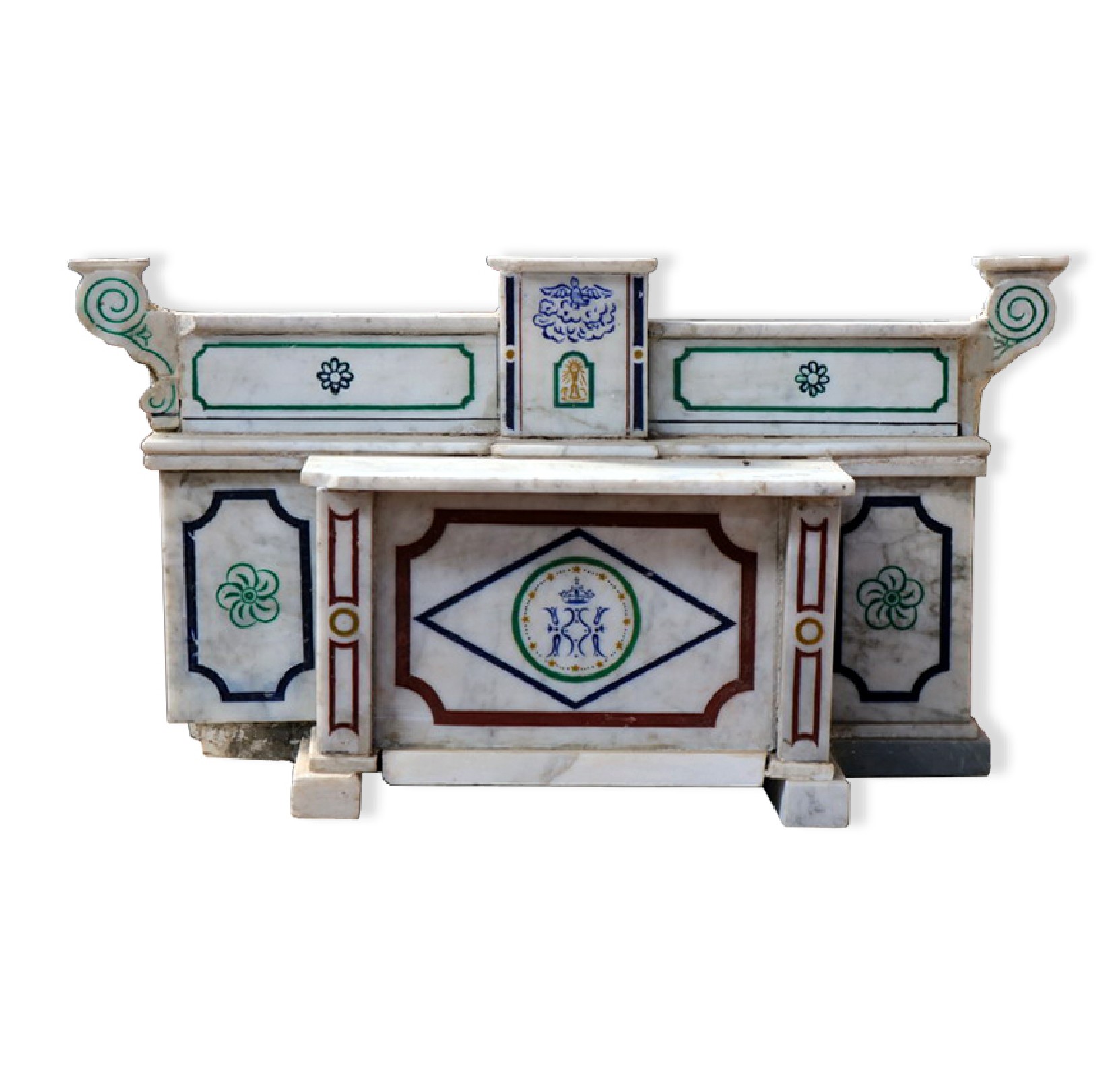 Antico modellino di Altare in marmo. Epoca 1700. - Tabernacoli - Architettura - Prodotti - Antichità Fiorillo
