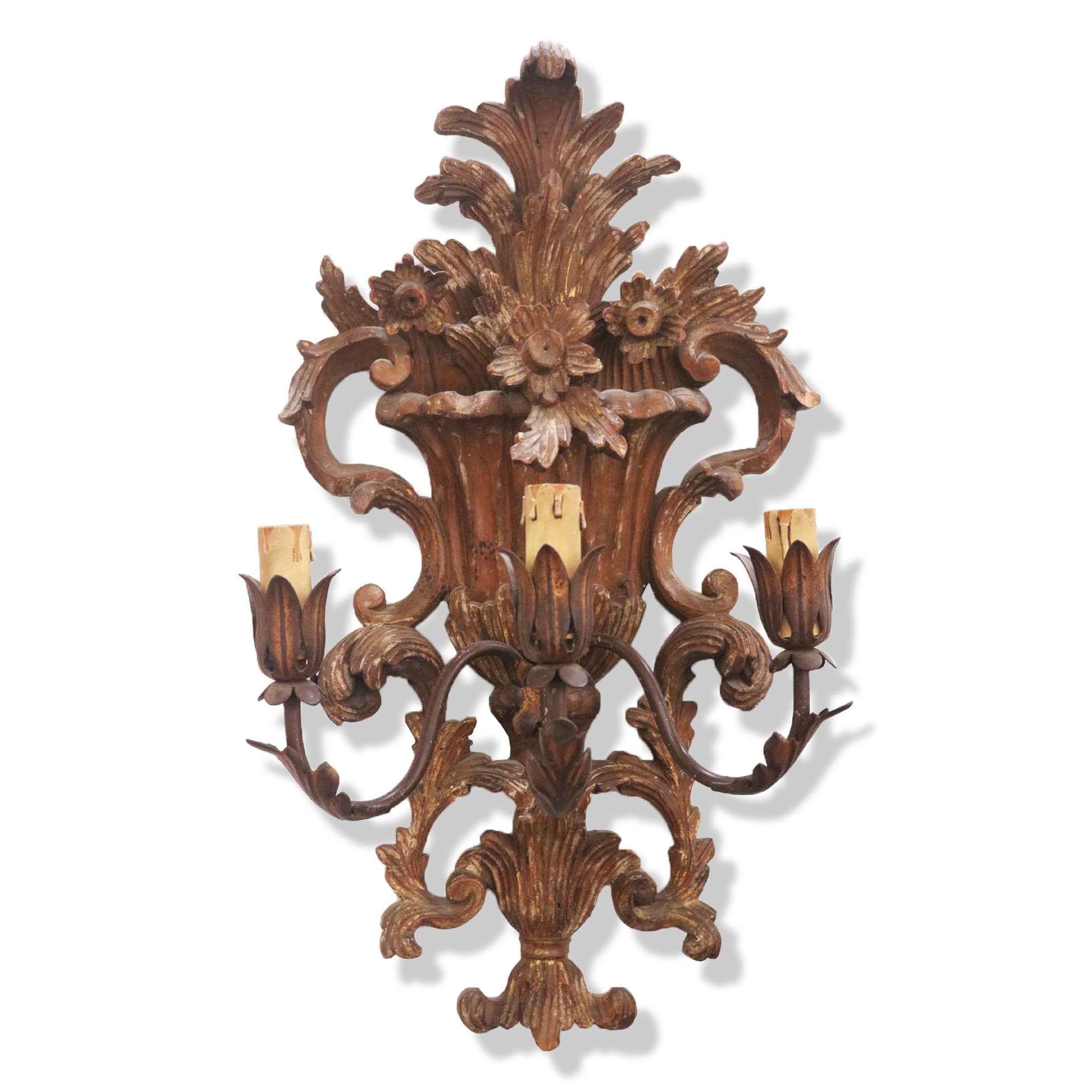 Antica applique in legno. - 1