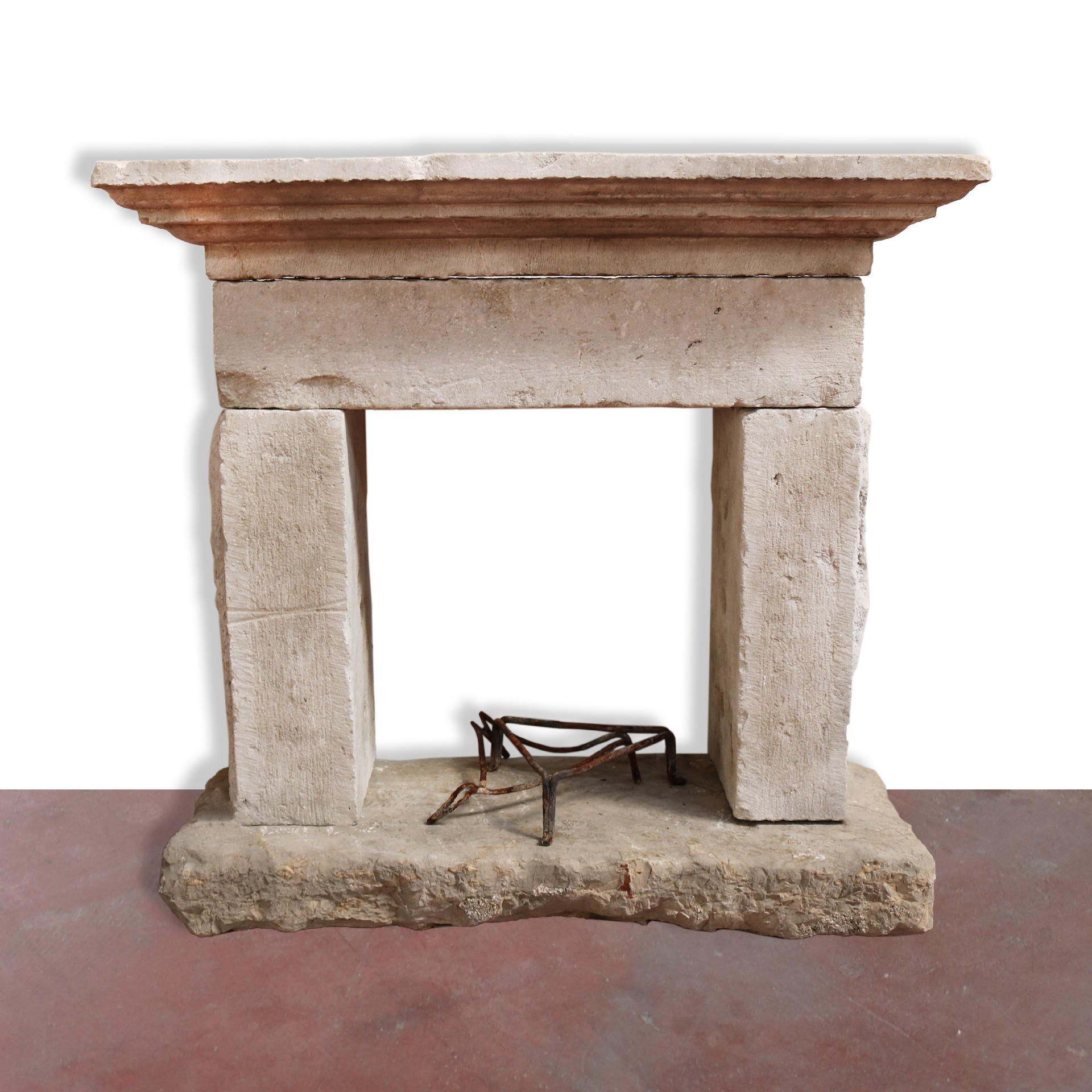 Antico camino in pietra, cm 95x79 h. - Camini Antichi - Camini e Accessori - Prodotti - Antichità Fiorillo