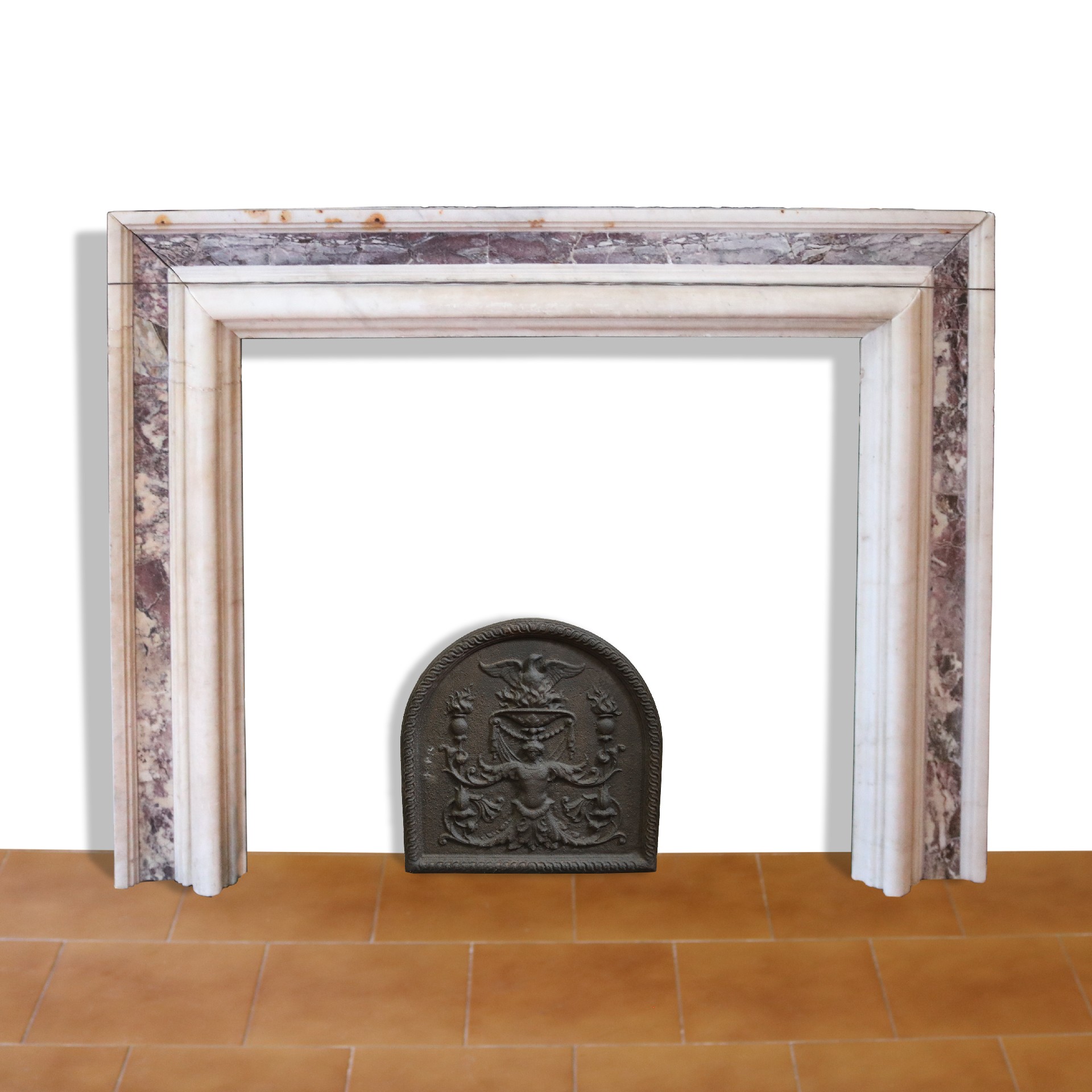 Camino antico in marmo cm 139x108 h. Epoca Luigi XIV. - Camini Antichi - Camini e Accessori - Prodotti - Antichità Fiorillo