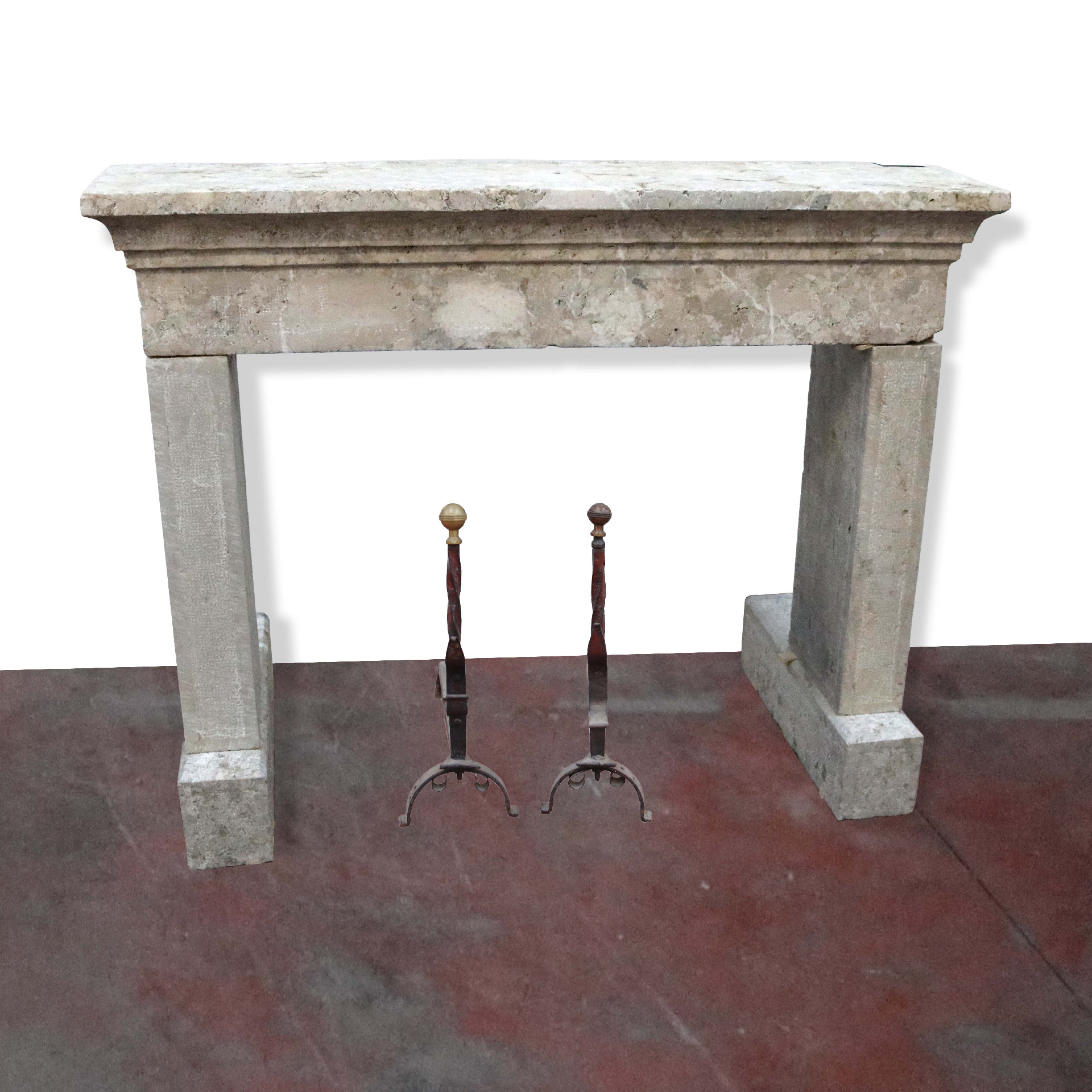 Antique stone fireplace, 127x101 cm h. Period 1800. - 1