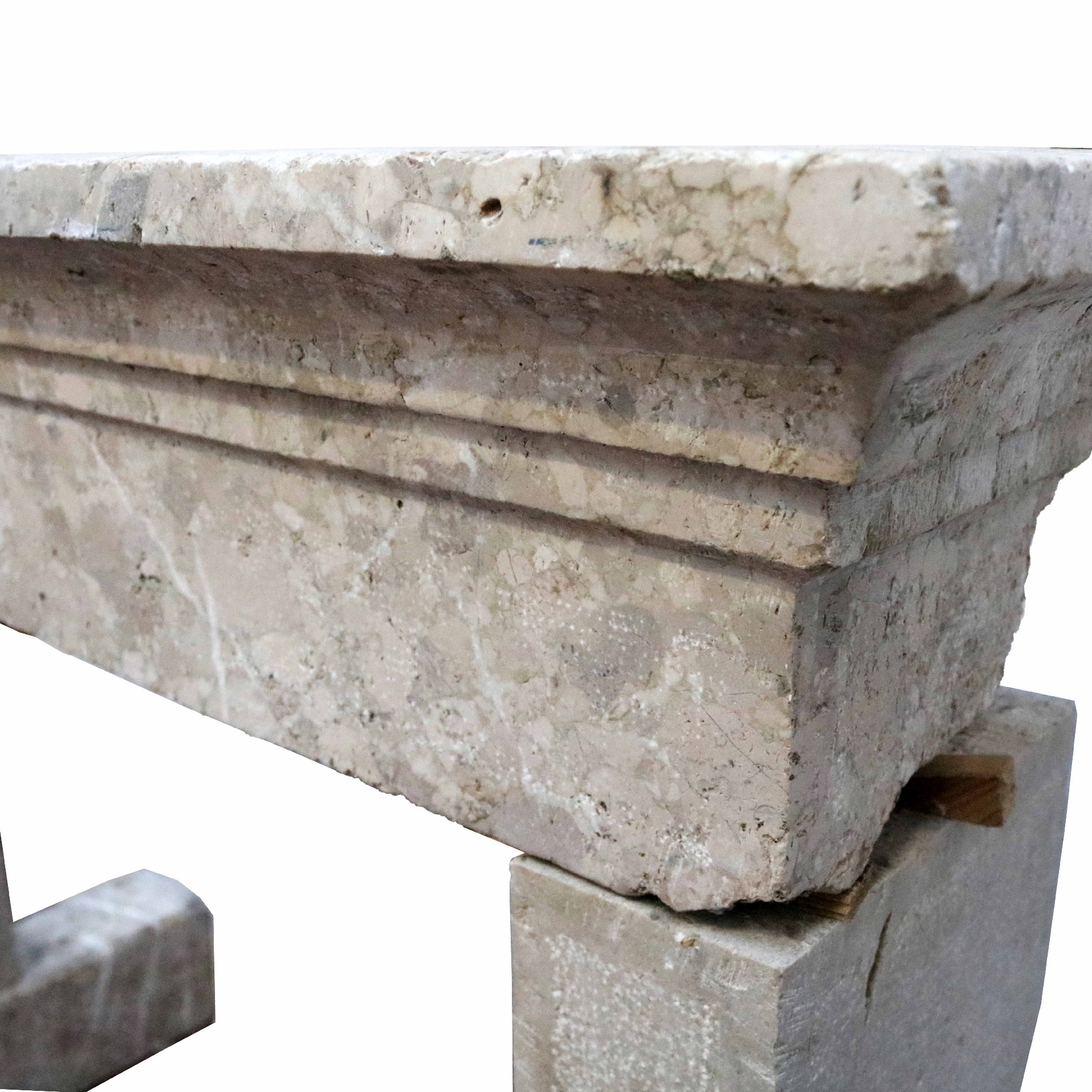 Antique stone fireplace, 127x101 cm h. Period 1800. - 1