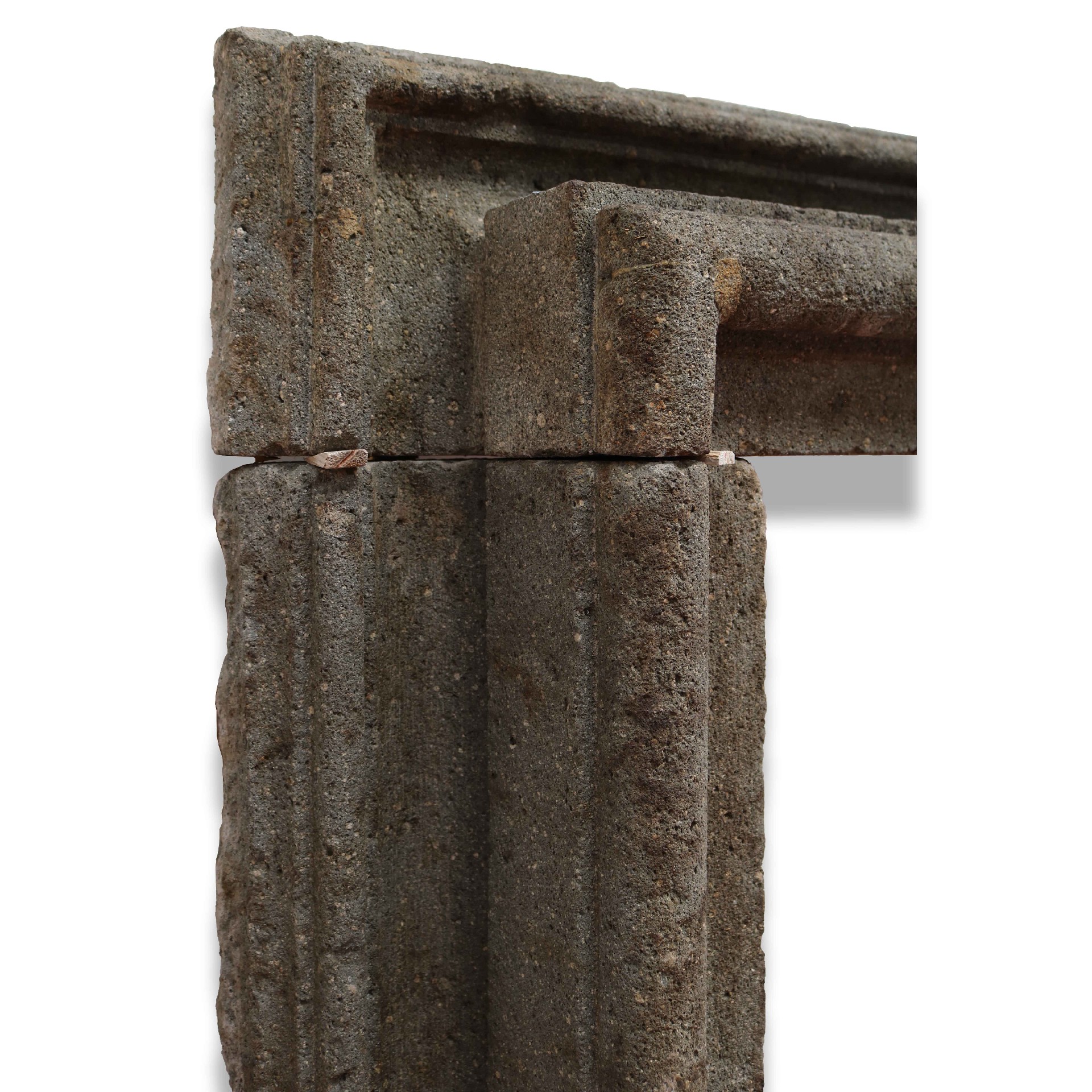 Antique stone fireplace, 184x131 cm h. - 1
