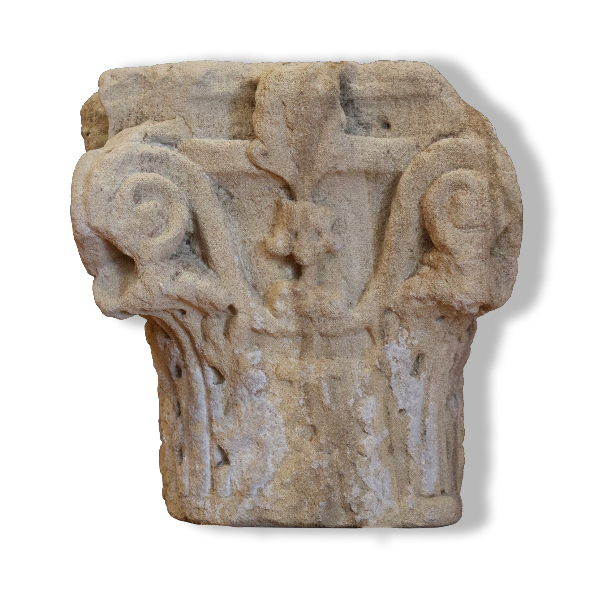 Antica coppia di capitelli in pietra - 1