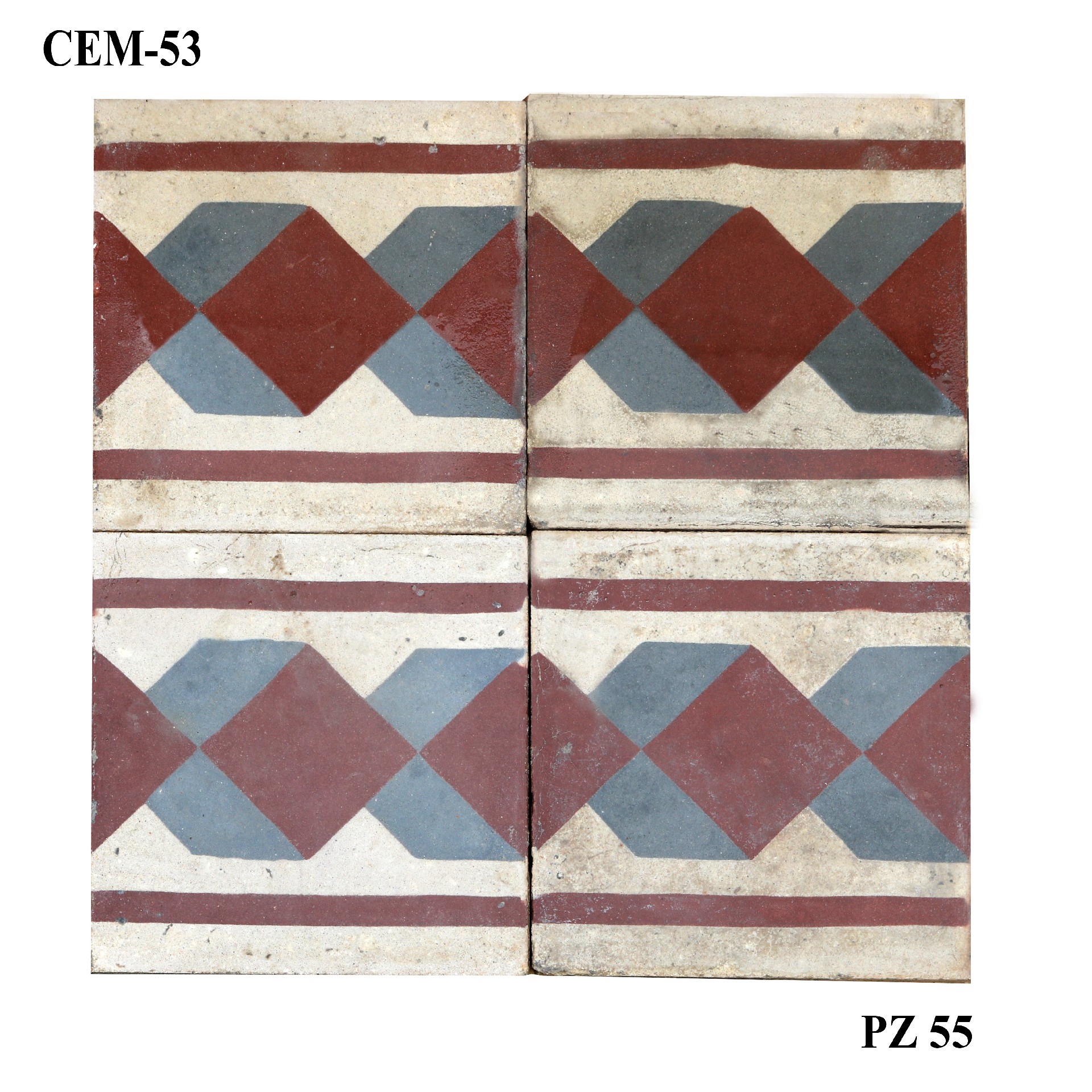 Antica pavimentazione in cementina cm20x20 - Cementine e Graniglie - Pavimentazioni Antiche - Prodotti - Antichità Fiorillo