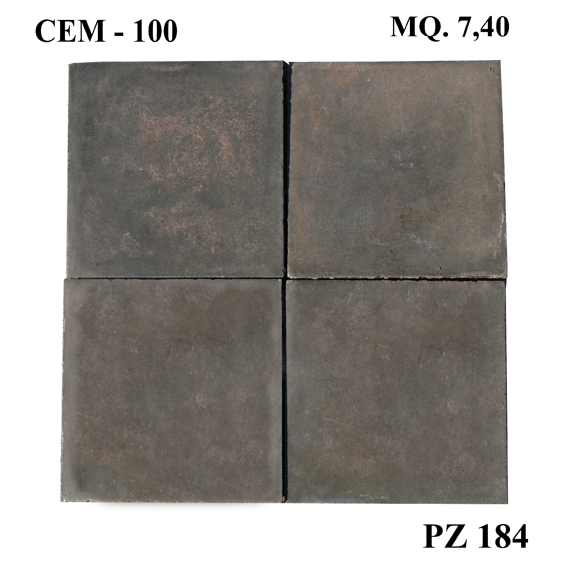 Antica pavimentazione in cementine cm 20x20. - Cementine e Graniglie - Pavimentazioni Antiche - Prodotti - Antichità Fiorillo