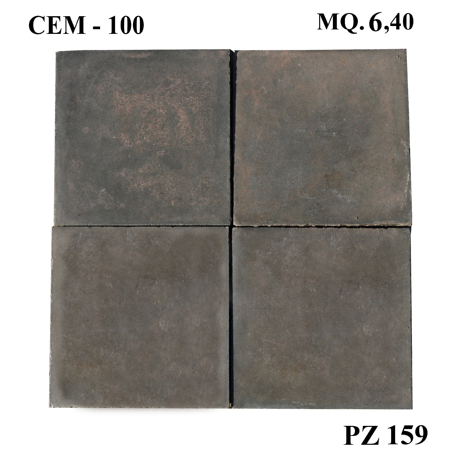 Antica pavimentazione in cementine cm 20x20. - Cementine e Graniglie - Pavimentazioni Antiche - Prodotti - Antichità Fiorillo
