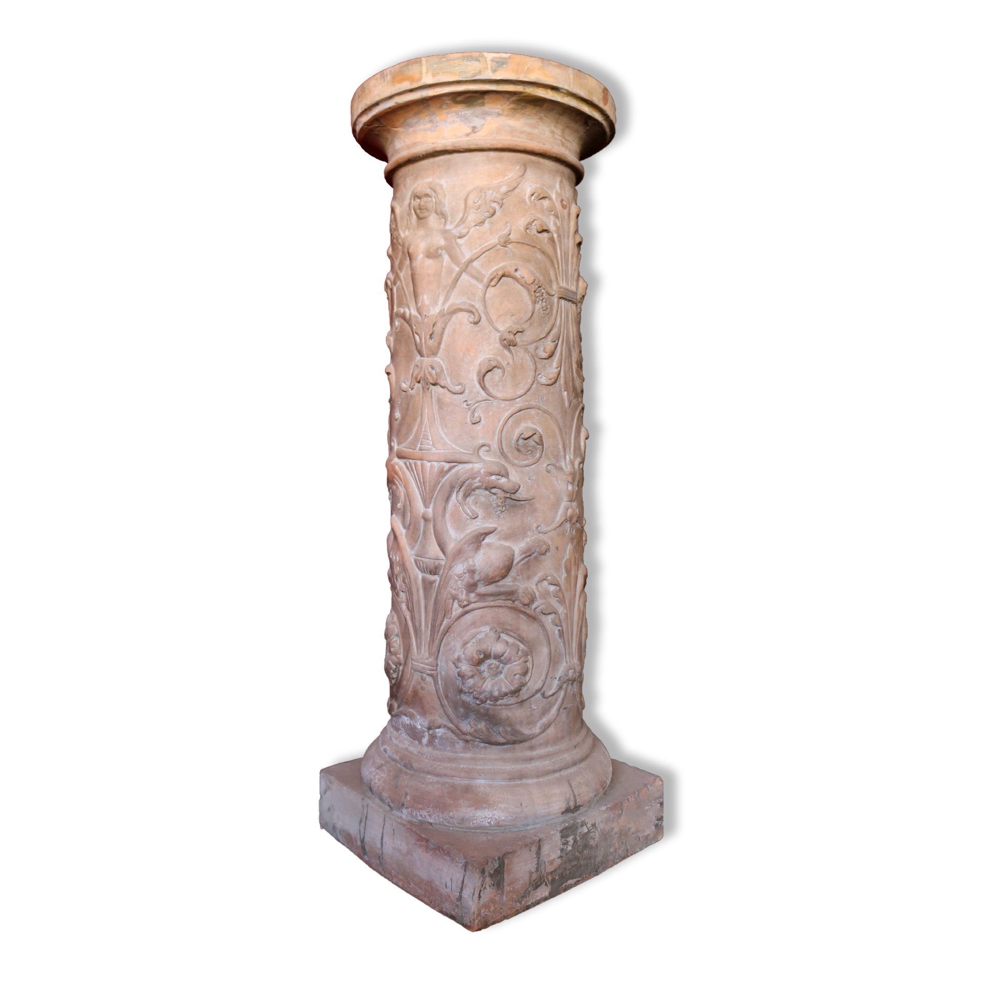 Antica colonna in terracotta. - 1