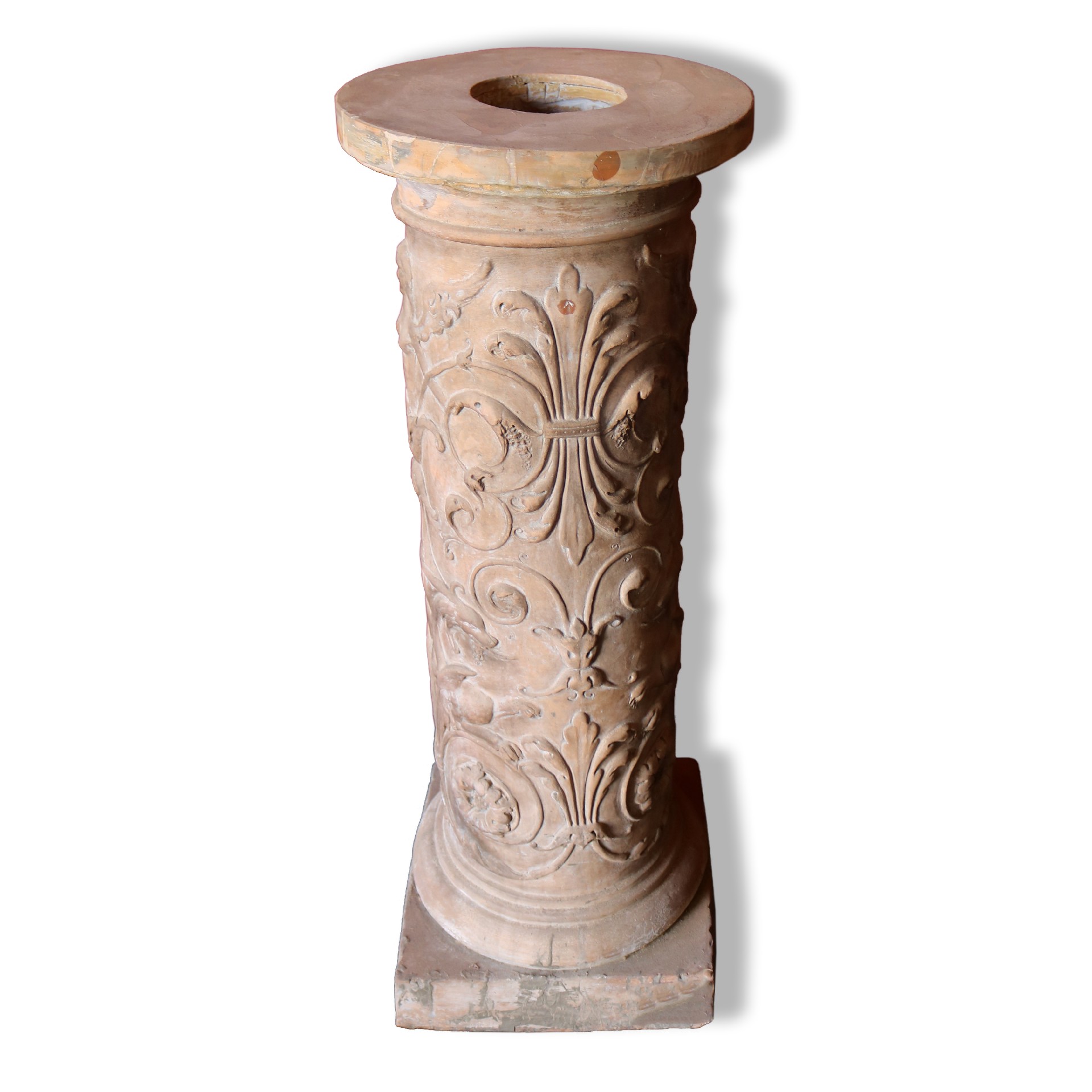 Antica colonna in terracotta. - 1