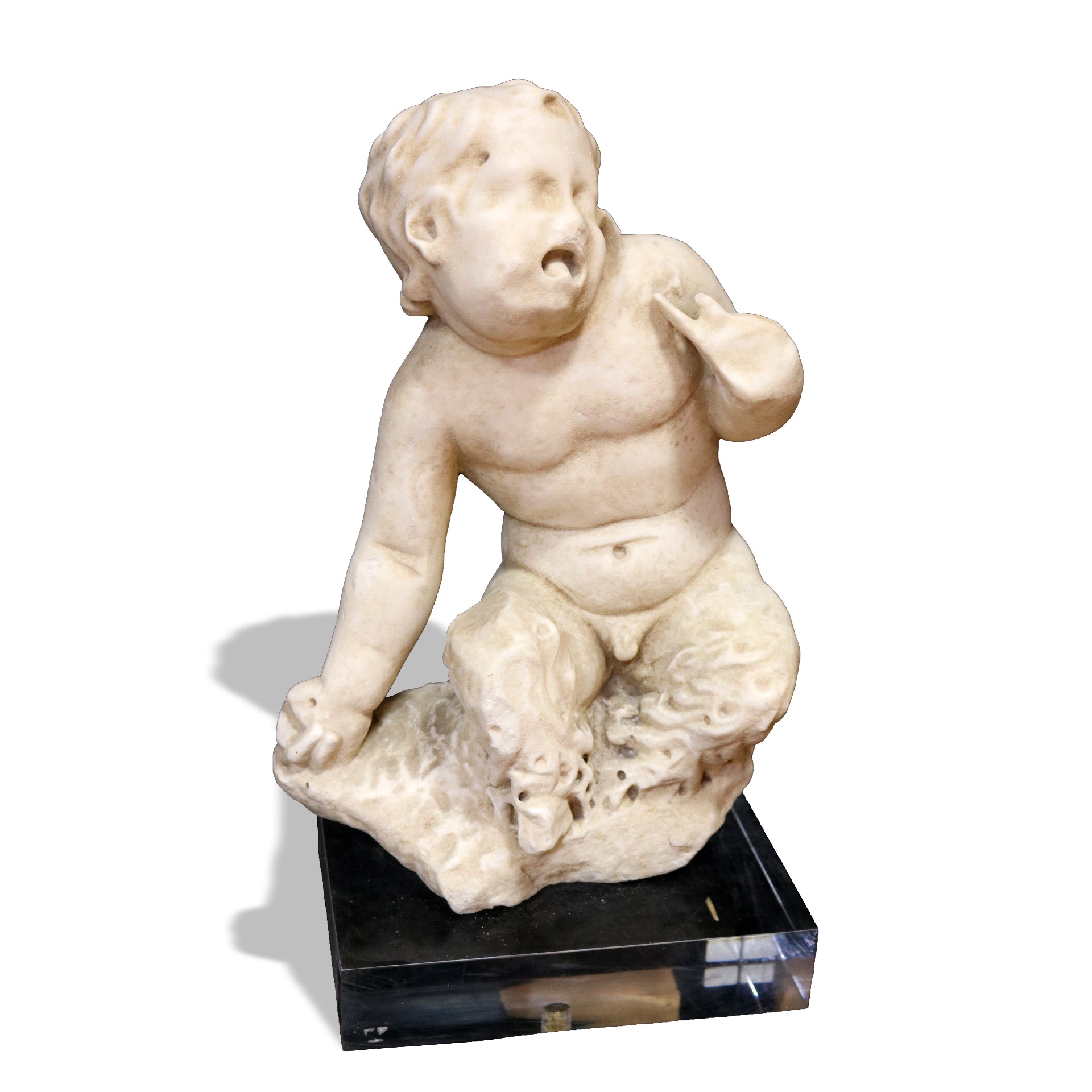 Scultura raffigurante Dio Pan. Epoca Romana Imperiale - Statue Antiche - Sculture Antiche - Prodotti - Antichità Fiorillo