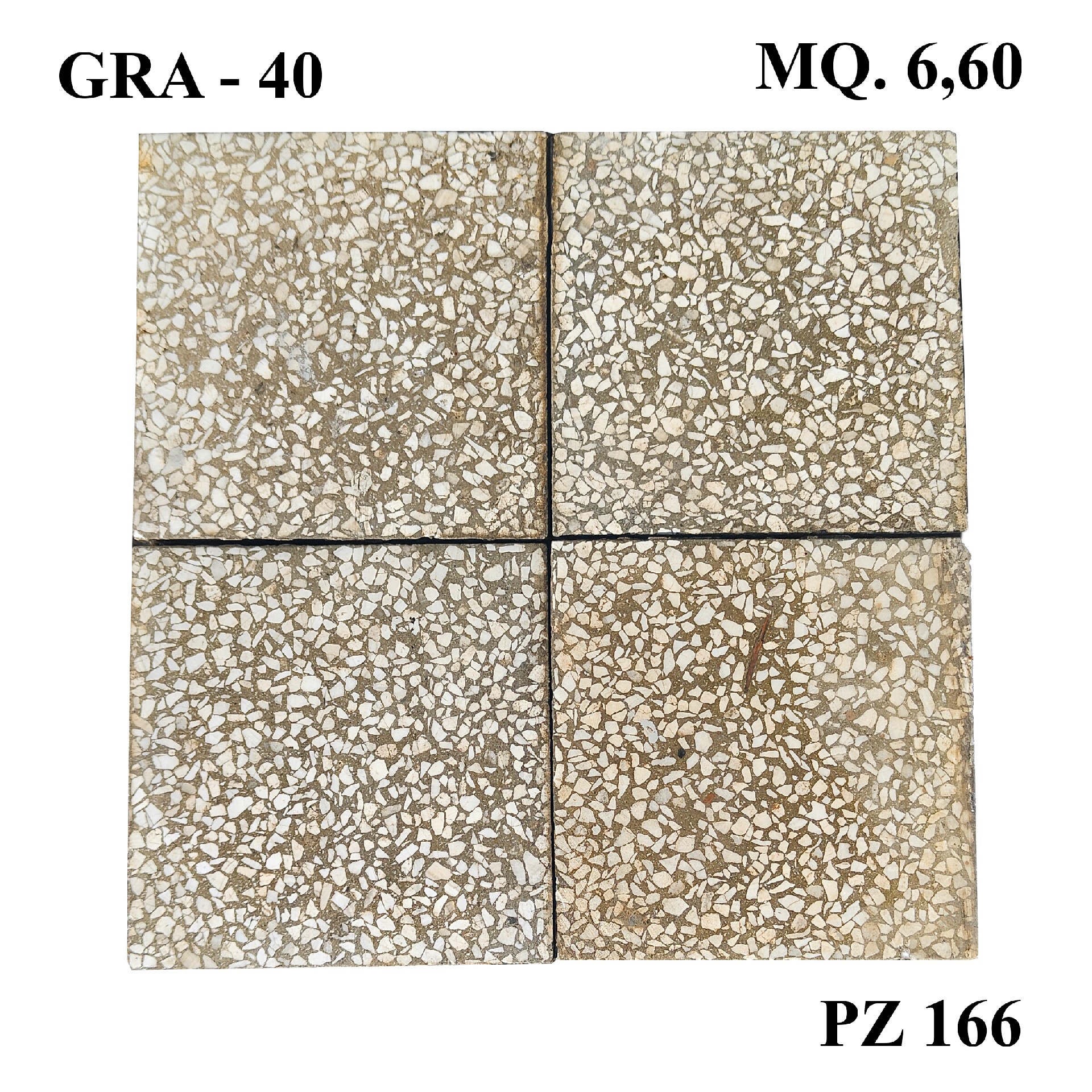 Antica pavimentazione in graniglia cm20x20 - 1