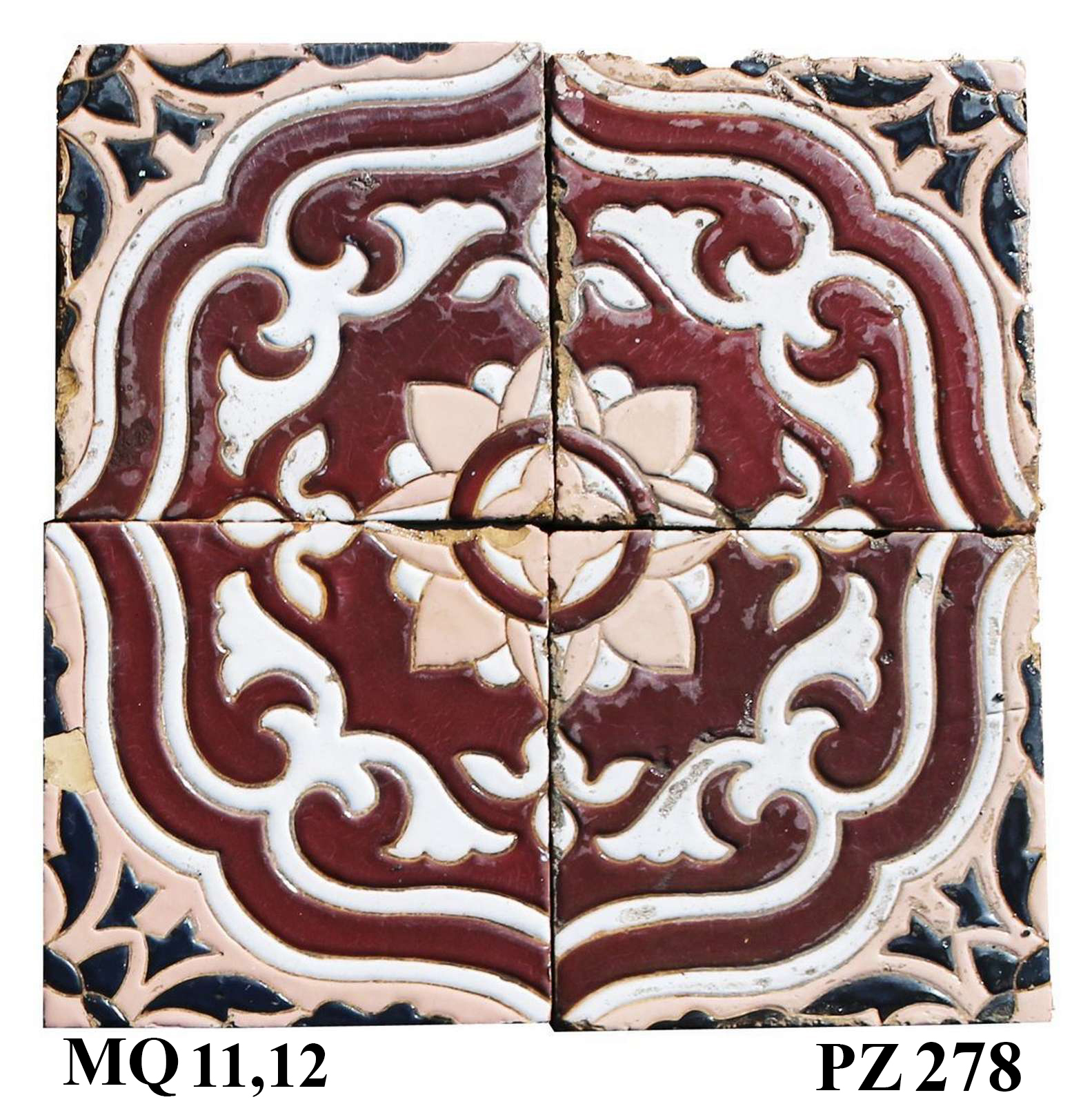 Antica pavimentazione in maiolica - Maioliche Antiche - Pavimentazioni Antiche - Prodotti - Antichità Fiorillo