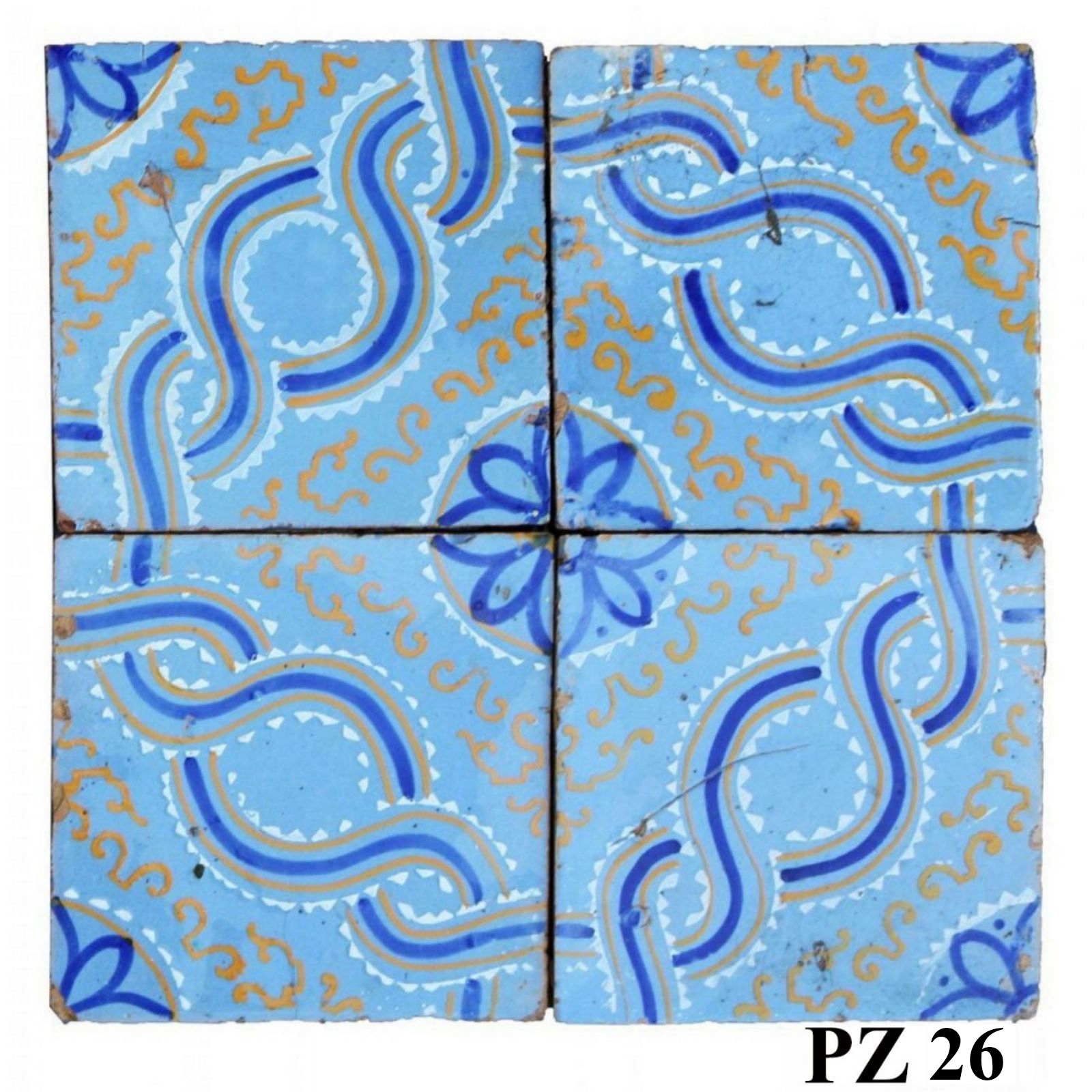 Antica pavimentazione in maiolica - 1