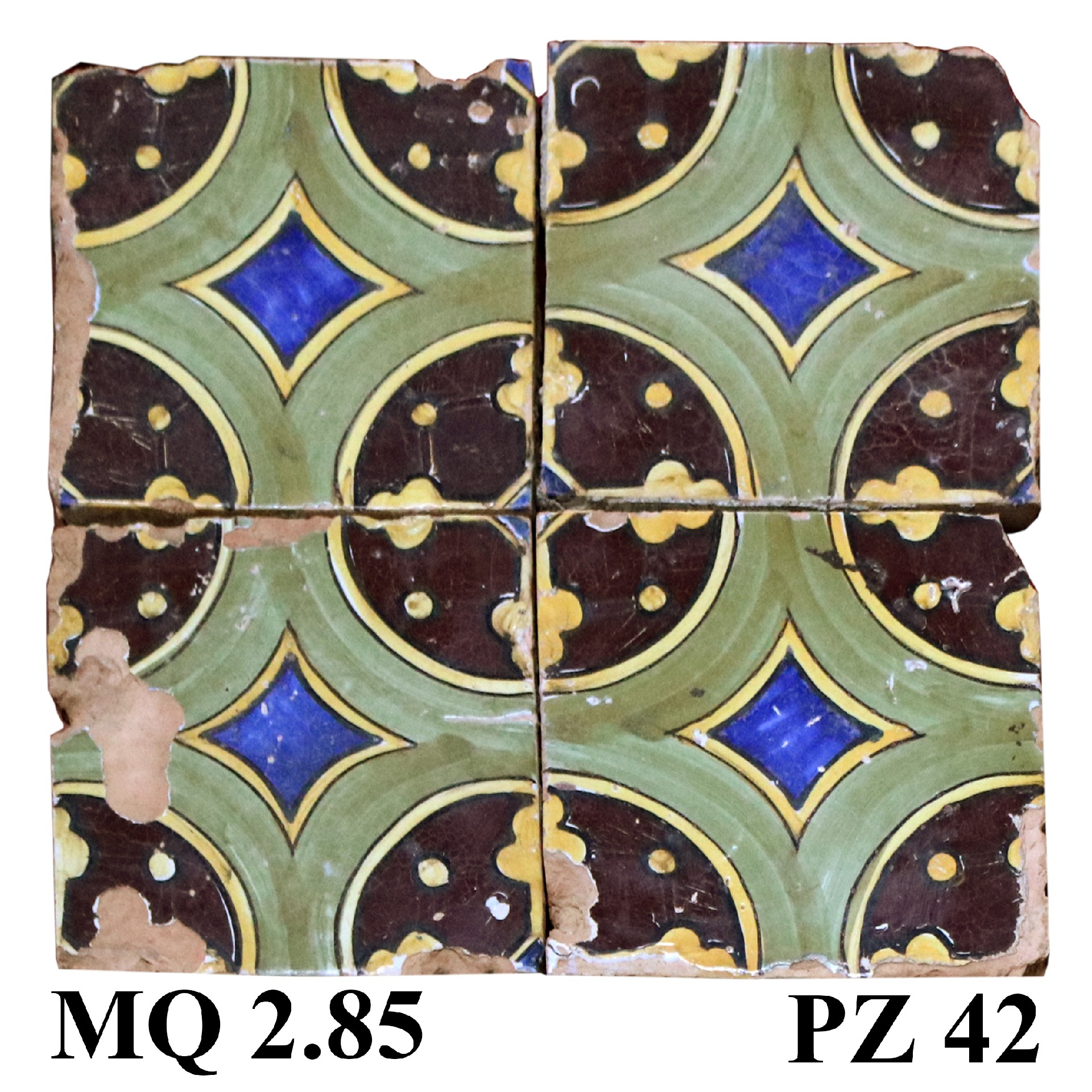 Antica pavimentazione in maiolica - Maioliche Antiche - Pavimentazioni Antiche - Prodotti - Antichità Fiorillo