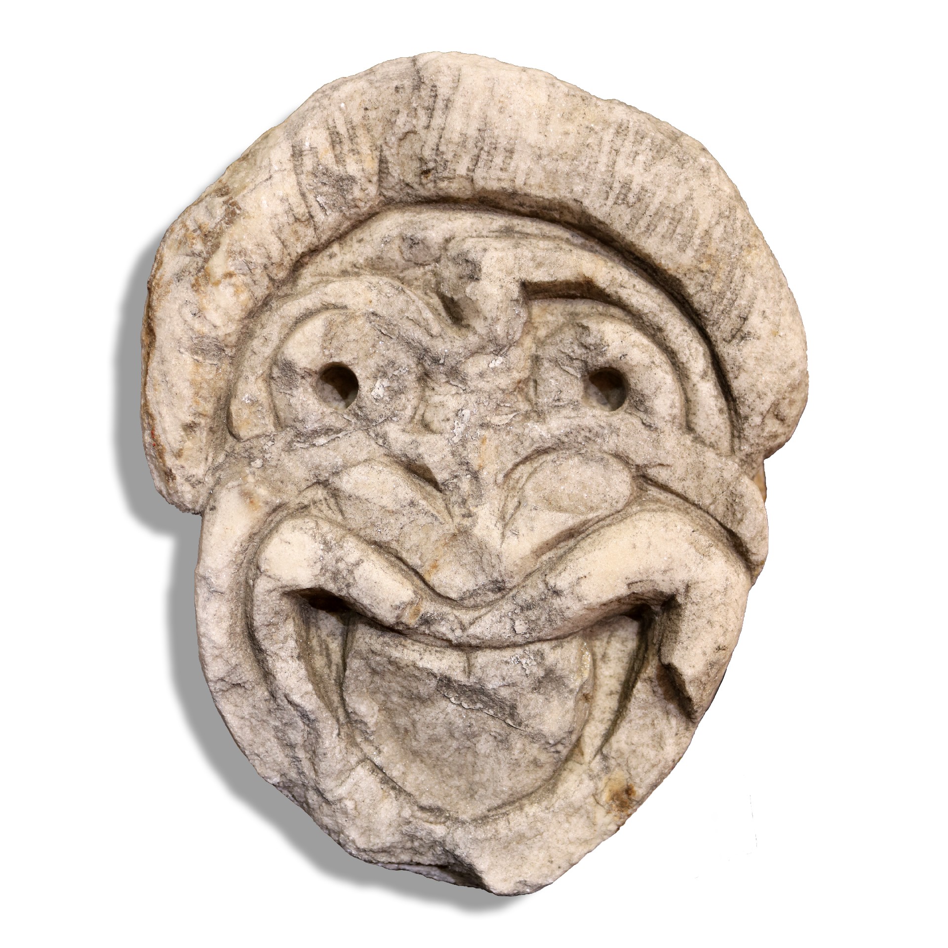 Mascherone in marmo. - Elementi Architettonici - Architettura - Prodotti - Antichità Fiorillo