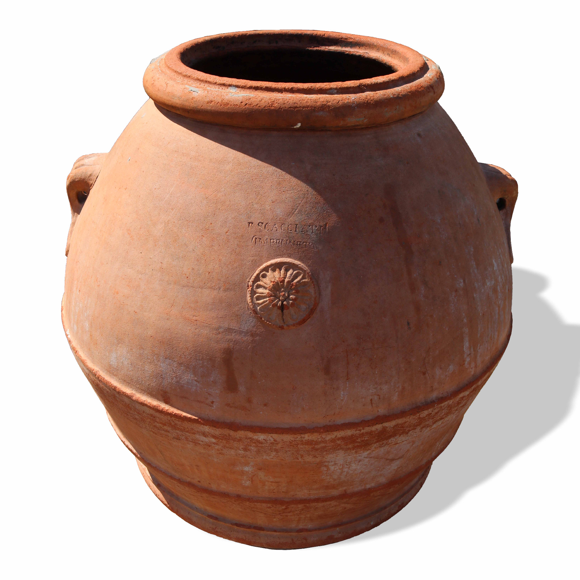 Orcio antico in terracotta con timbro. - Orci Vasi e Mortai - Arredo Giardino - Prodotti - Antichità Fiorillo