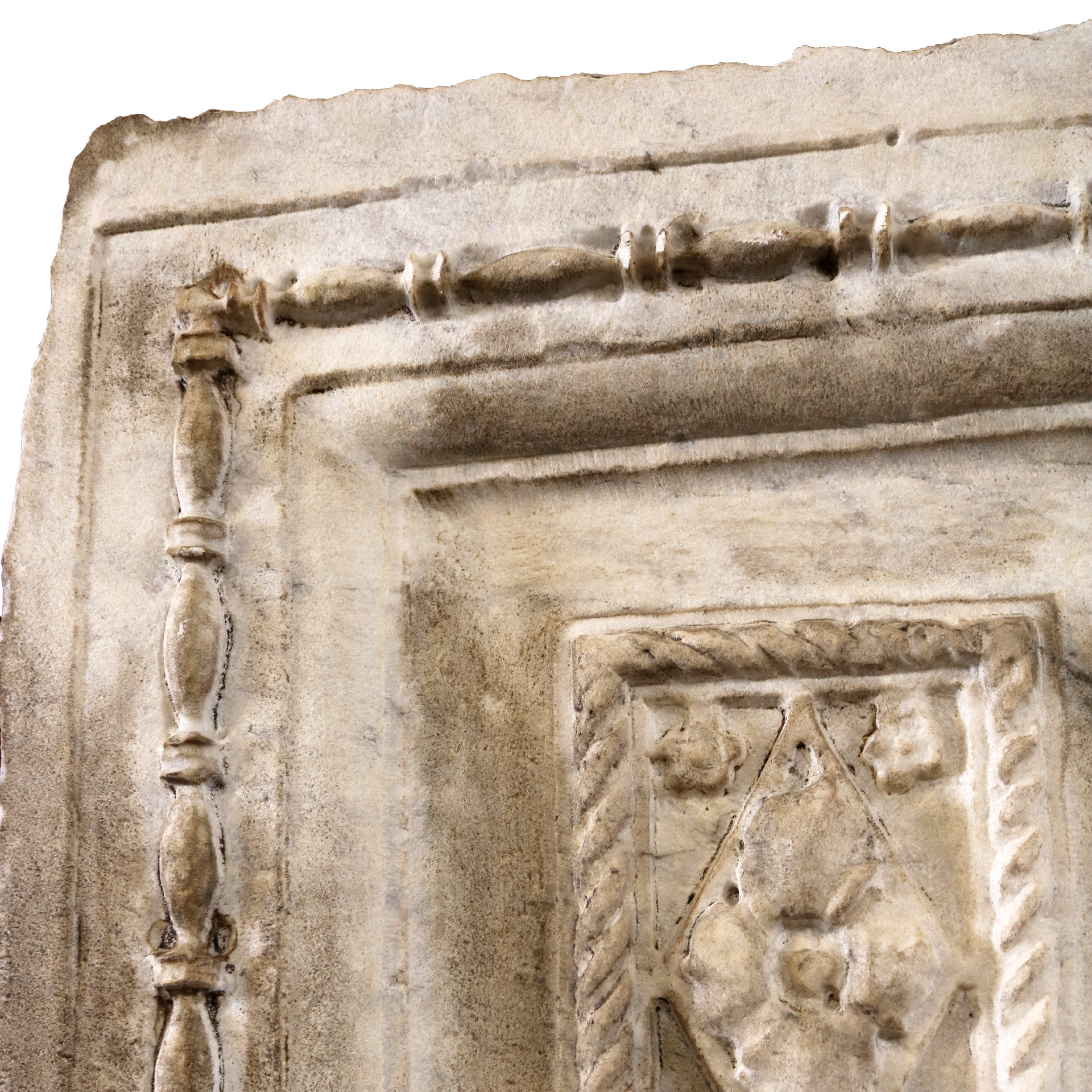 Pannello antico in marmo modanato. Epoca 1700. - 1
