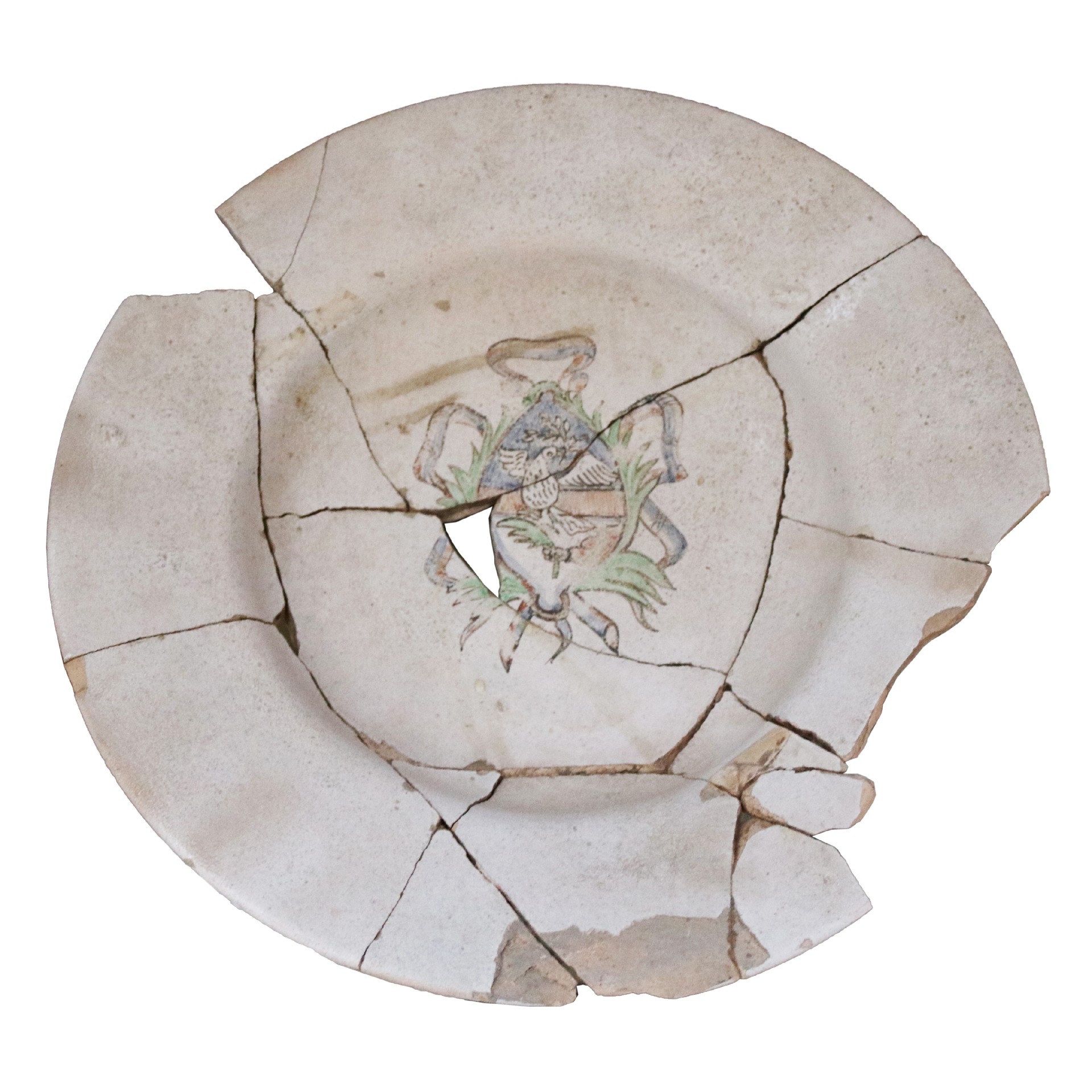 Antico frammento in maiolica - 1