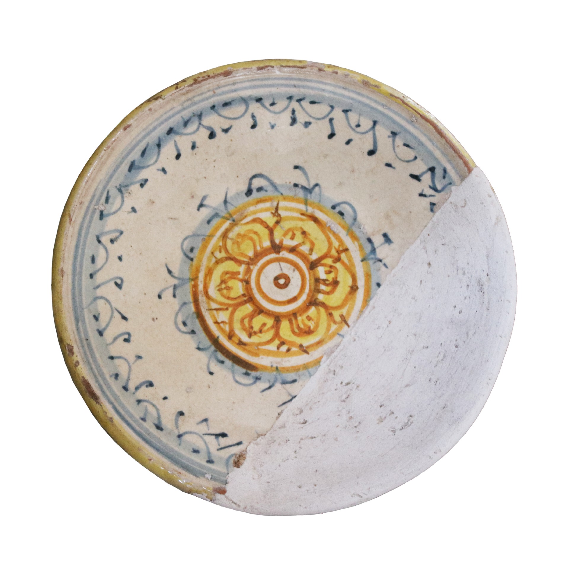 Antico piatto in maiolica. Epoca XVI secolo. - Ceramiche - Oggettistica - Prodotti - Antichità Fiorillo