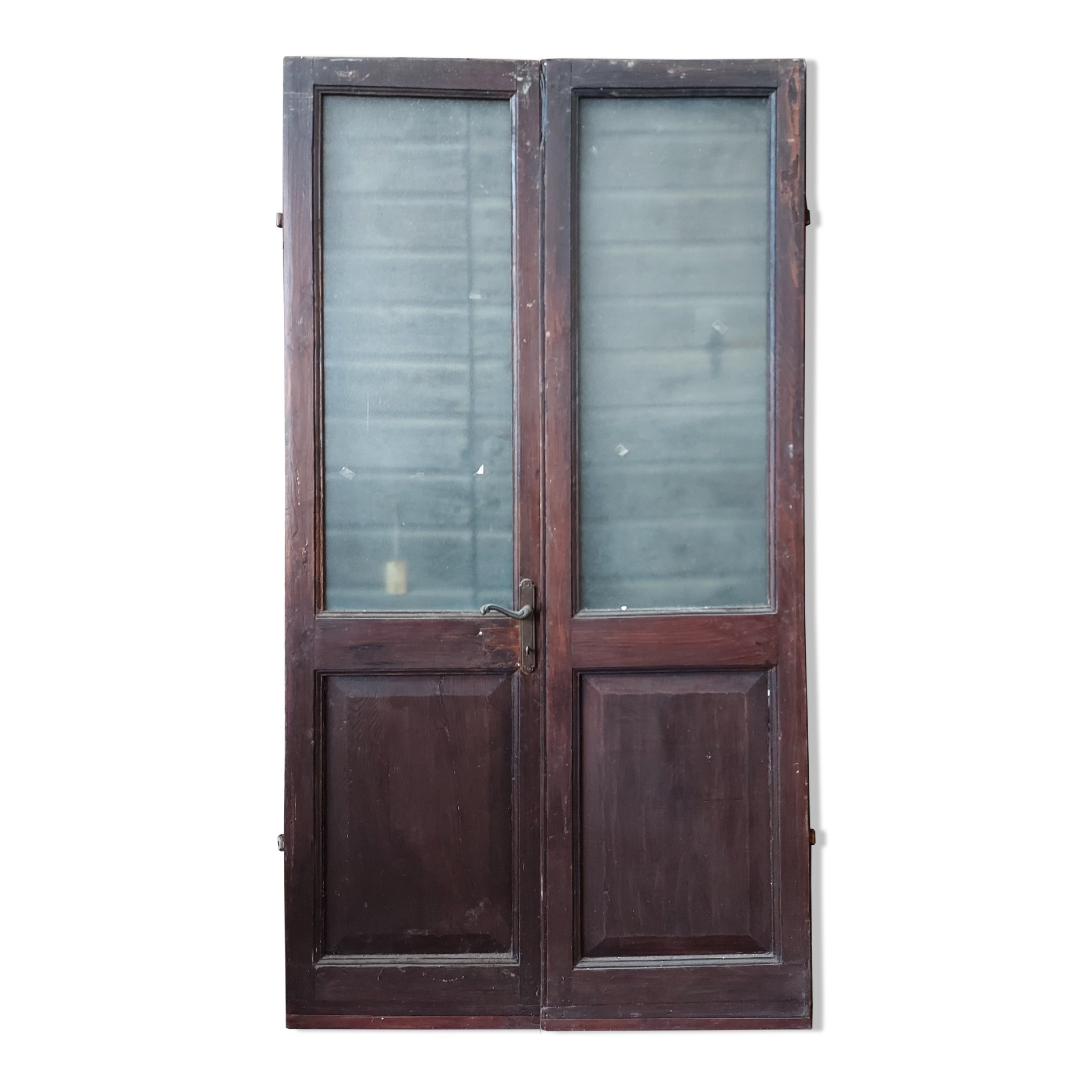 Porta in legno con vetro.  - Porte in Legno - Porte Antiche - Prodotti - Antichità Fiorillo