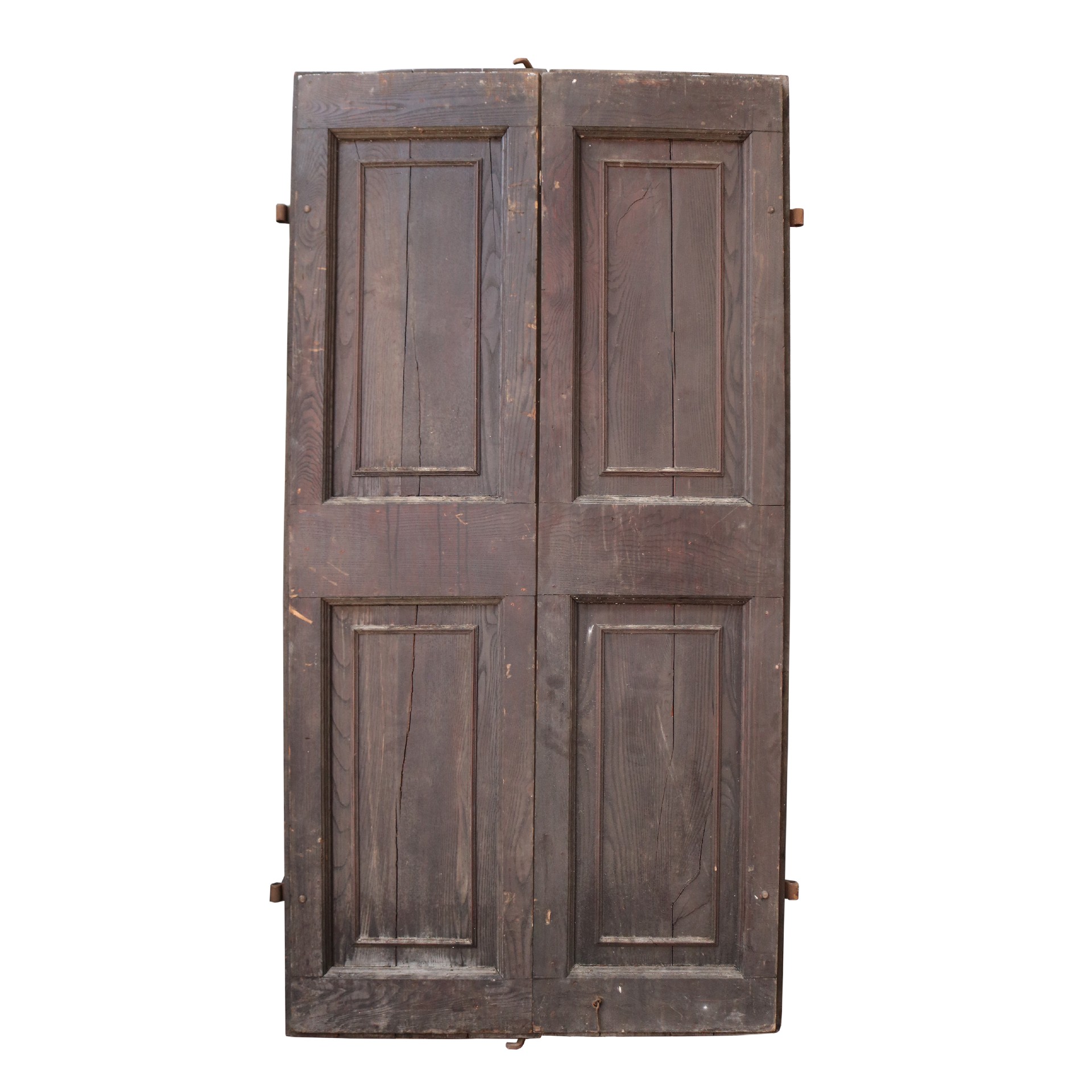 Antica coppia di portoni in legno.  - Porte Rare - Porte Antiche - Prodotti - Antichità Fiorillo