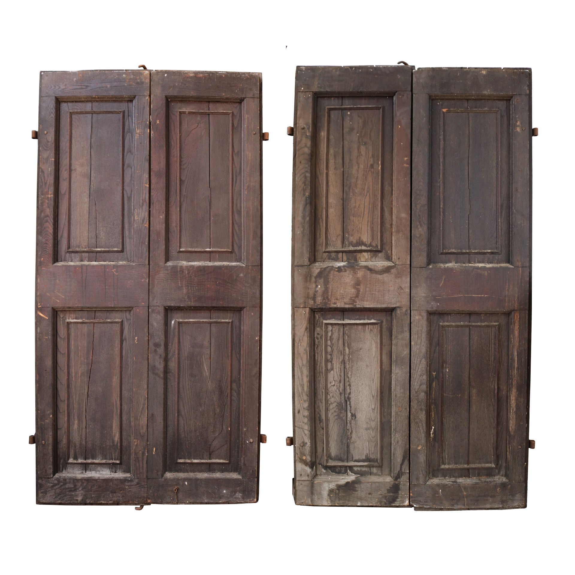 Antica coppia di portoni in legno.  - Porte Rare - Porte Antiche - Prodotti - Antichità Fiorillo