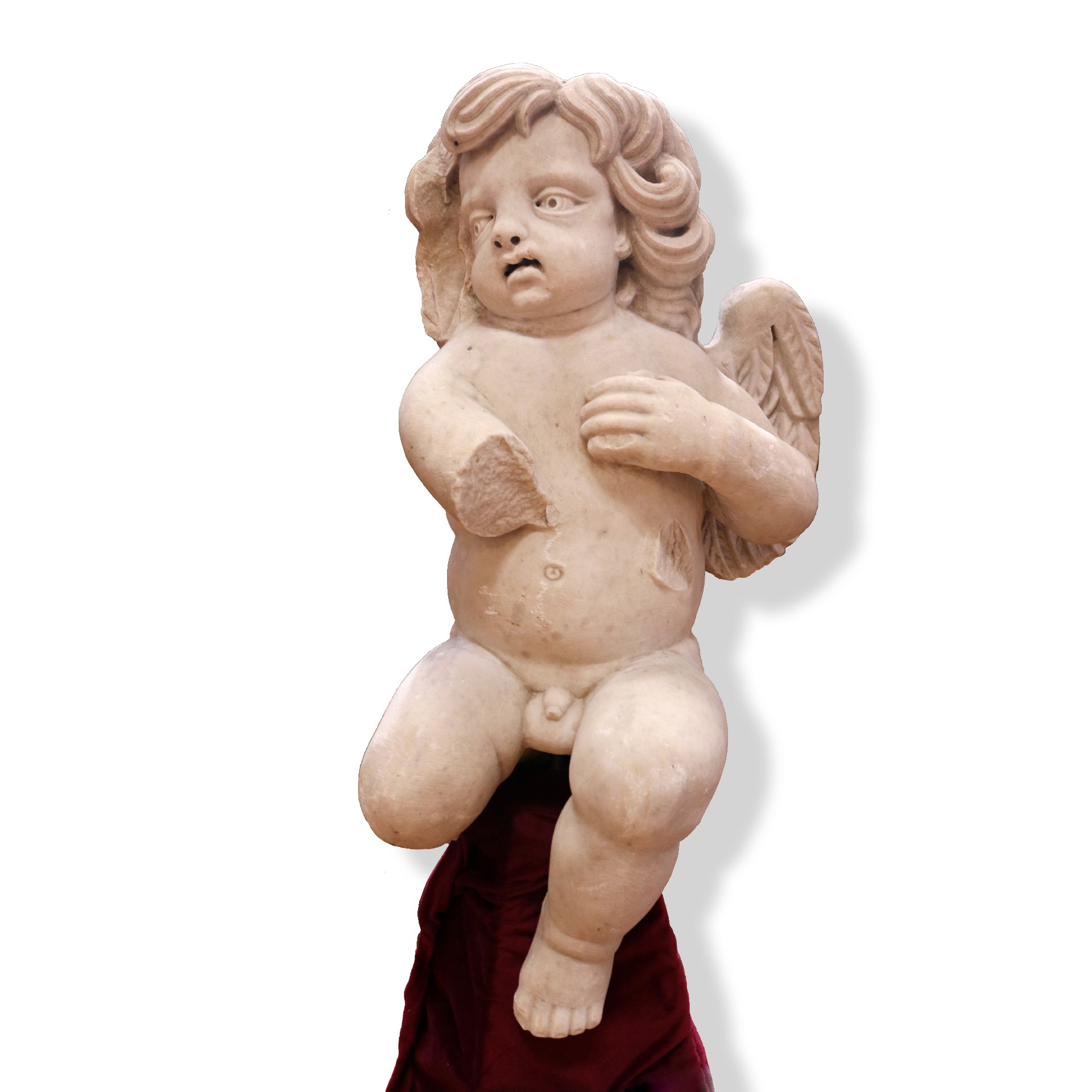 Scultura in marmo raffigurante putto. - Statue Antiche - Sculture Antiche - Prodotti - Antichità Fiorillo