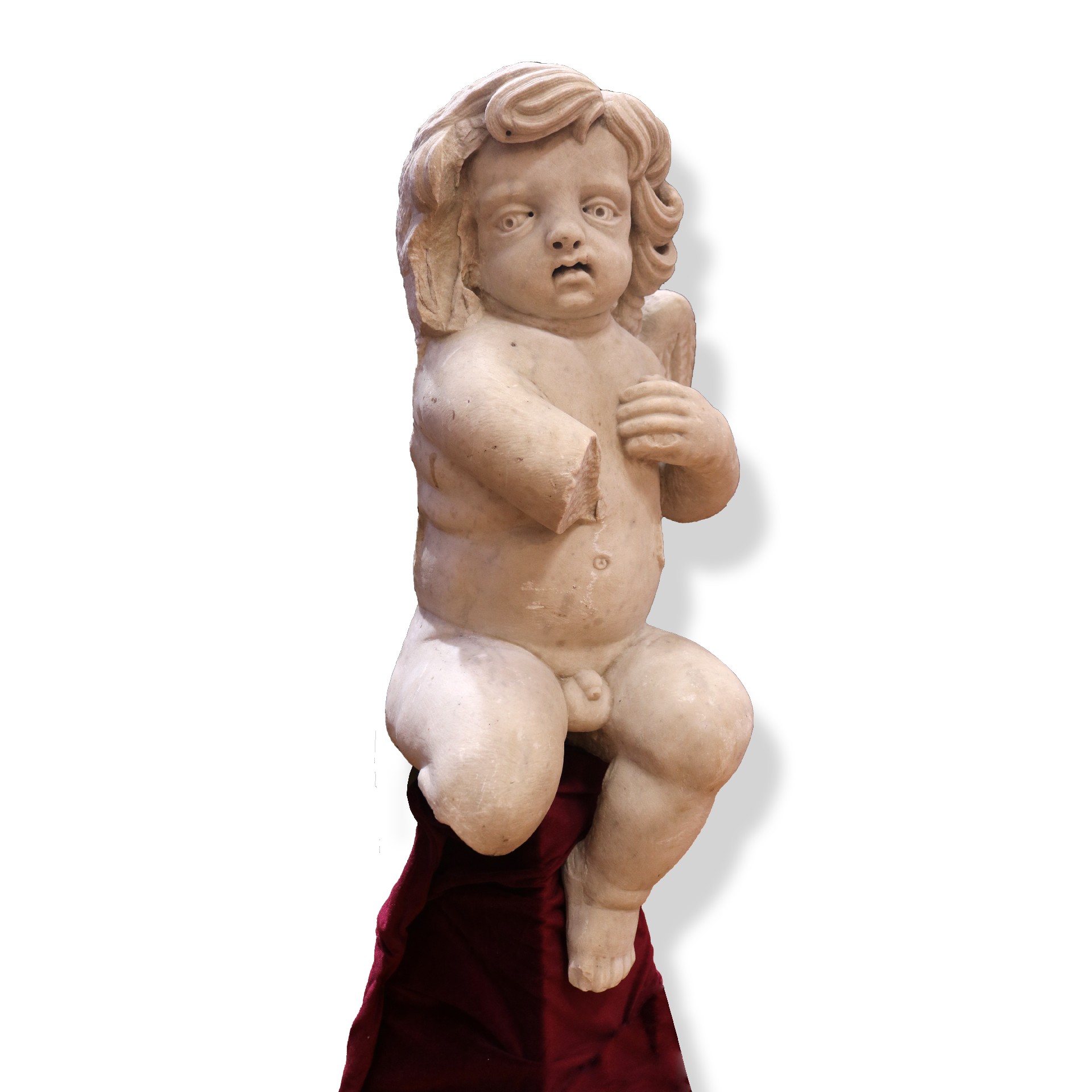 Scultura in marmo raffigurante putto. - 1