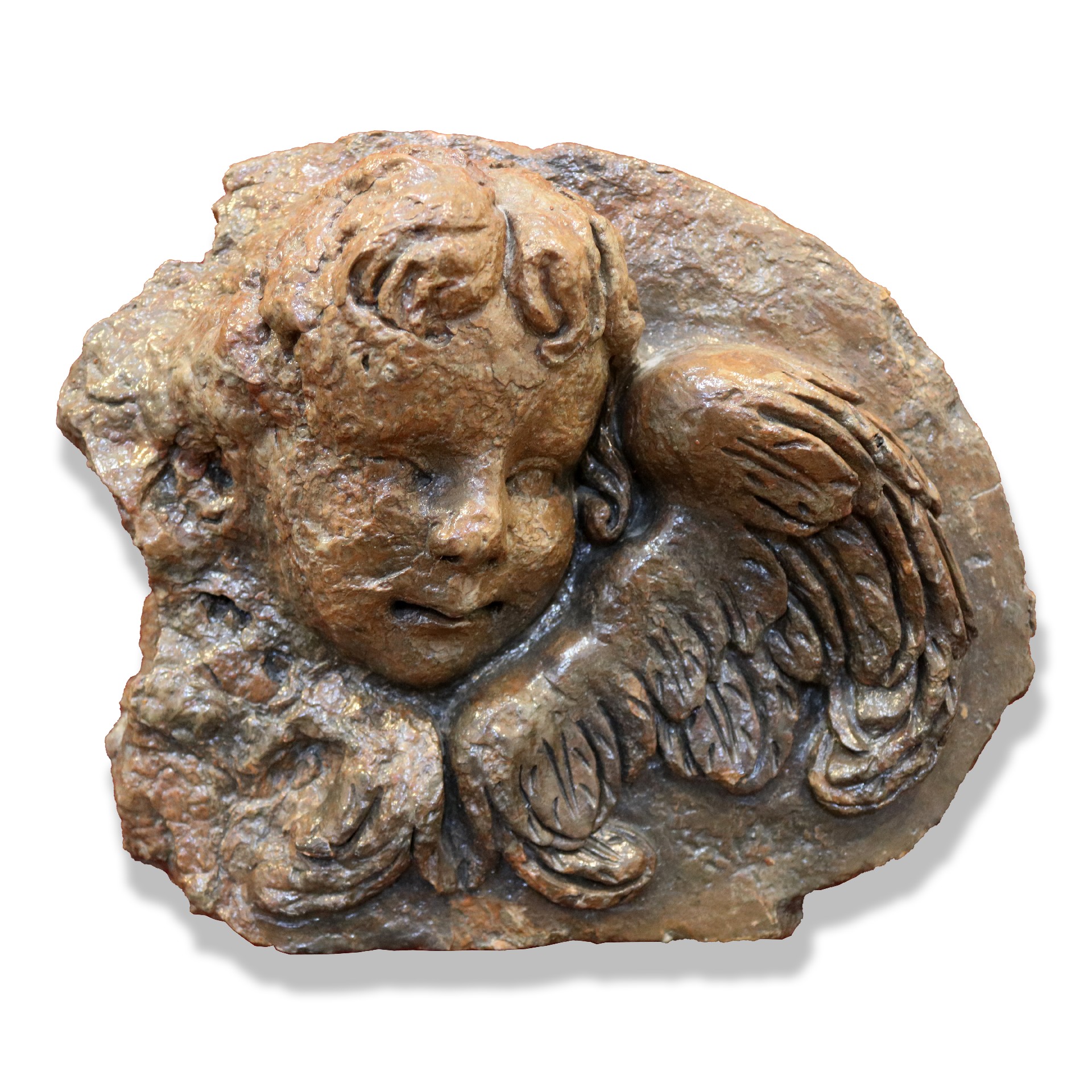 Putto alato in Terracotta. - 1