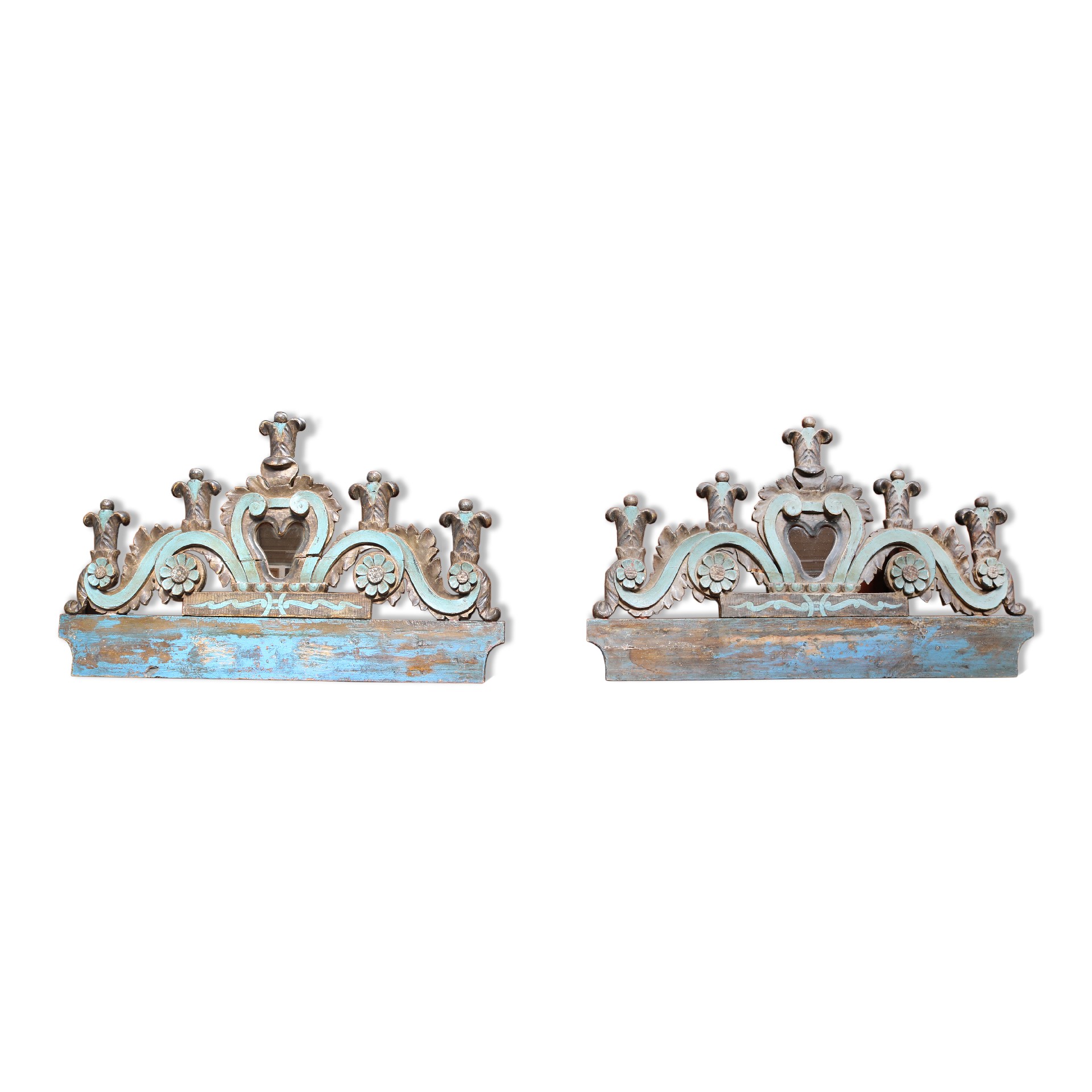 Coppia di sovrapporte in legno. - Porte Rare - Porte Antiche - Prodotti - Antichità Fiorillo