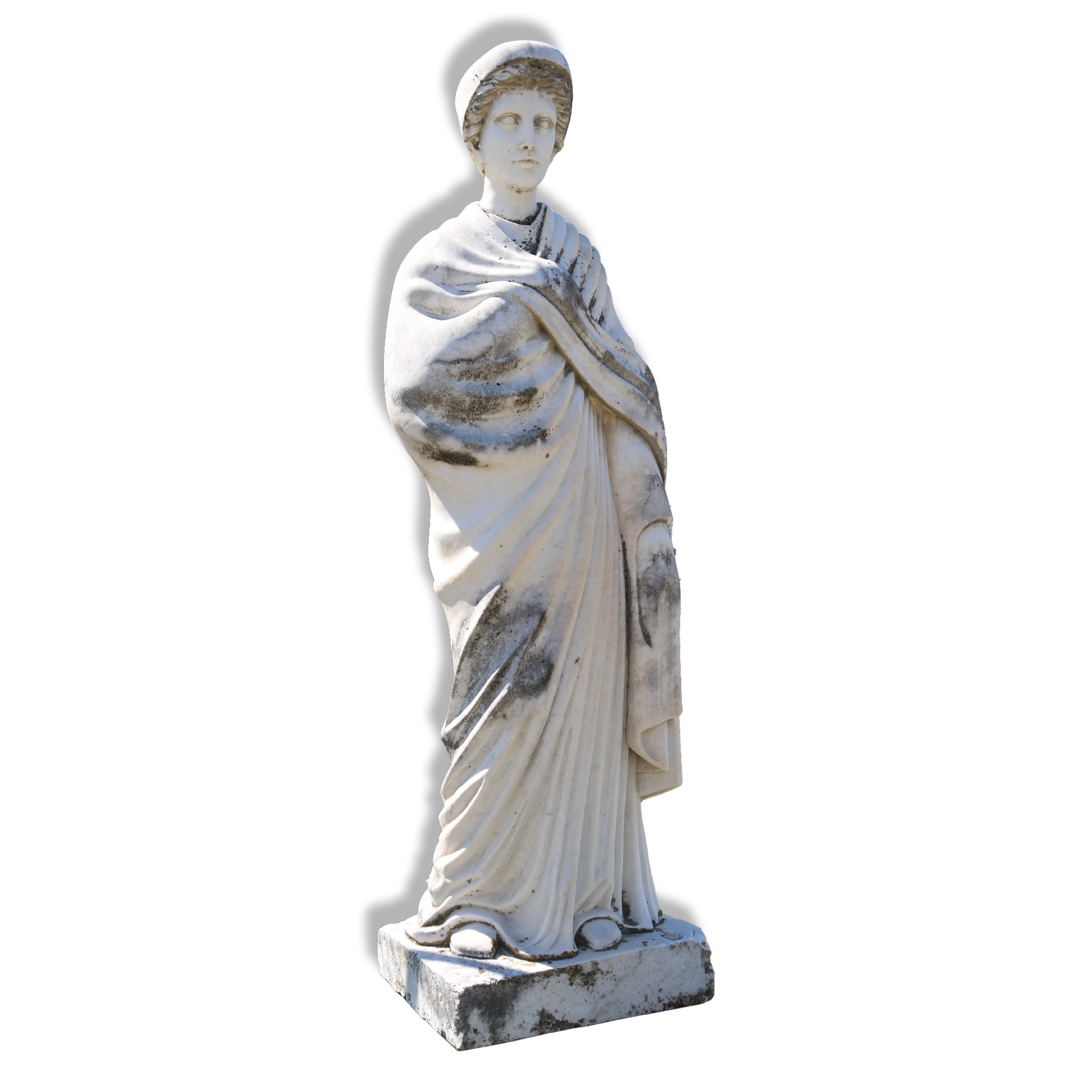 Antica statua in marmo. Epoca 1800. - 1