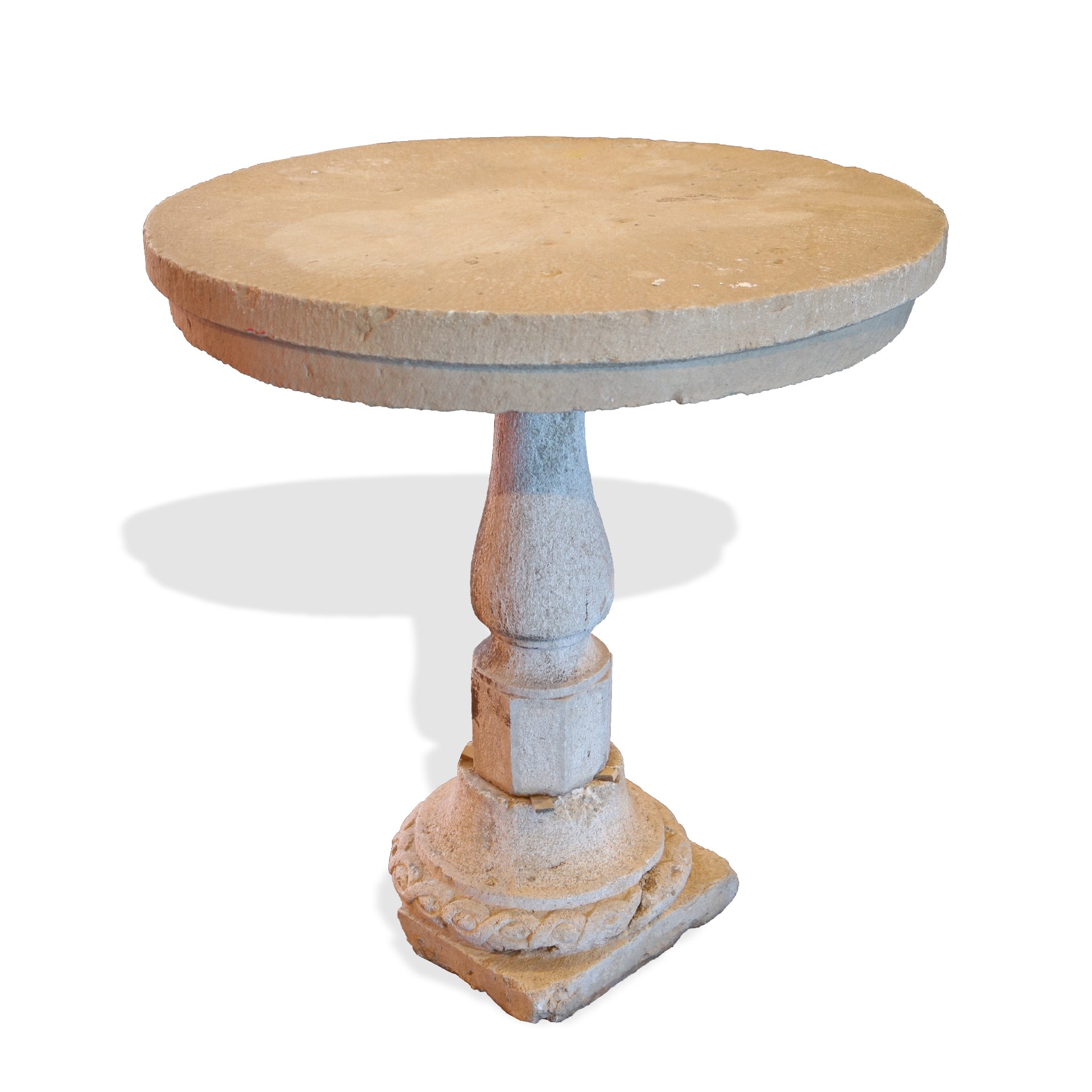 Tavolo tondo in pietra. - Tavoli in vari materiali - Tavoli e complementi - Prodotti - Antichità Fiorillo