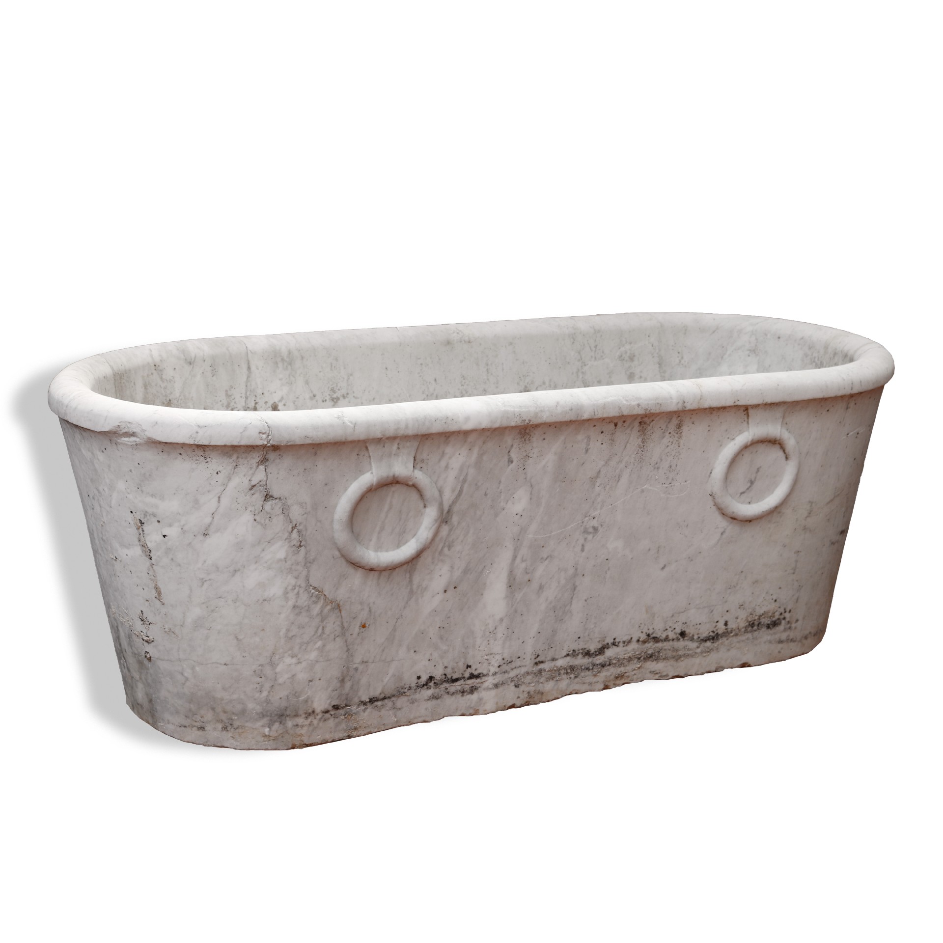 Una di due antiche vasche in marmo - Fontane Antiche - Arredo Giardino - Prodotti - Antichità Fiorillo