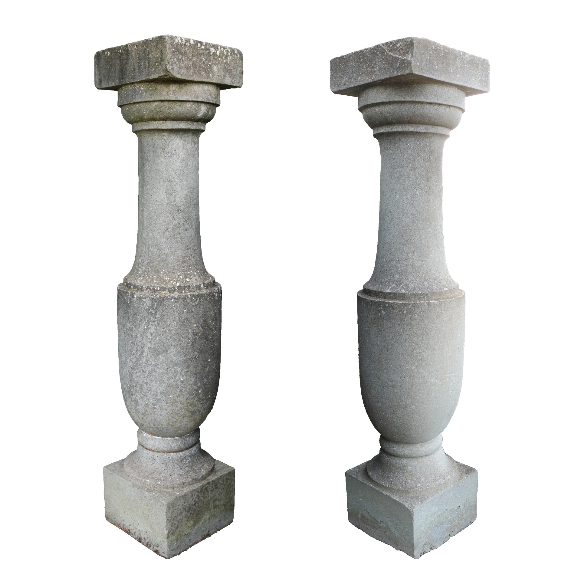 Coppia di balaustrini in pietra - Balaustre antiche - Architettura - Prodotti - Antichità Fiorillo